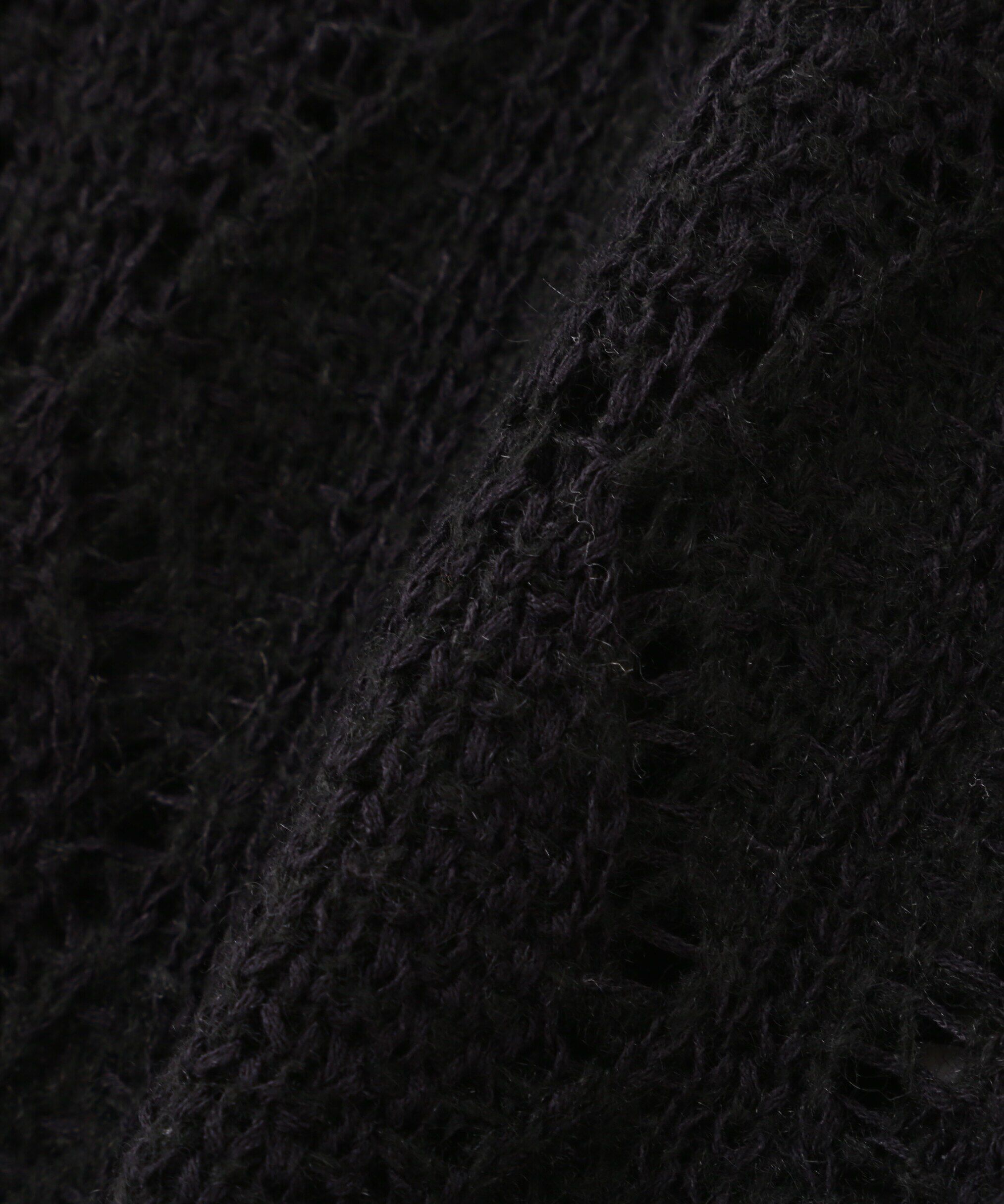  「ダイヤ柄透かし編みニット」|ニット・セーター|