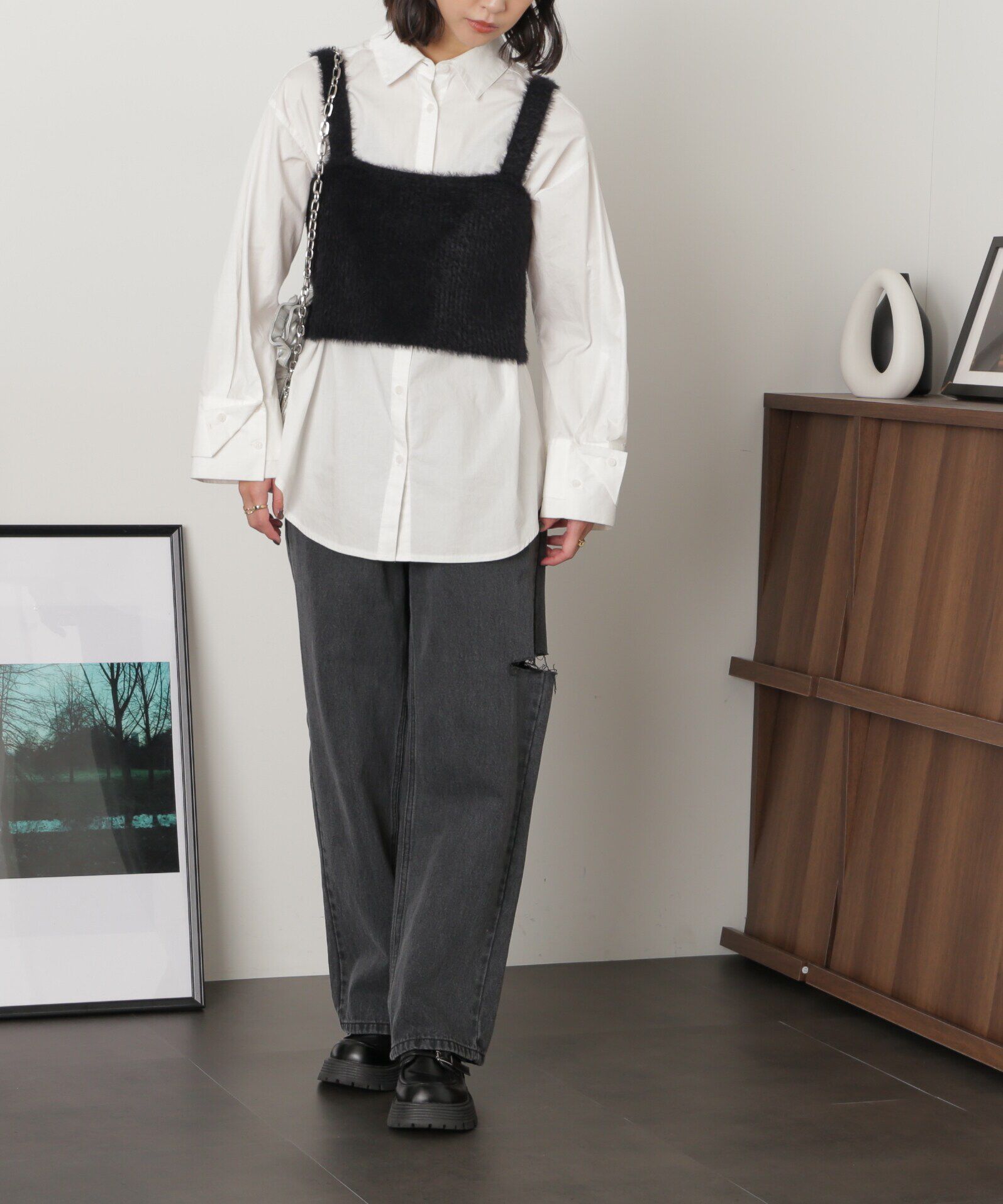  「シャギービスチェ」|ニット・セーター|