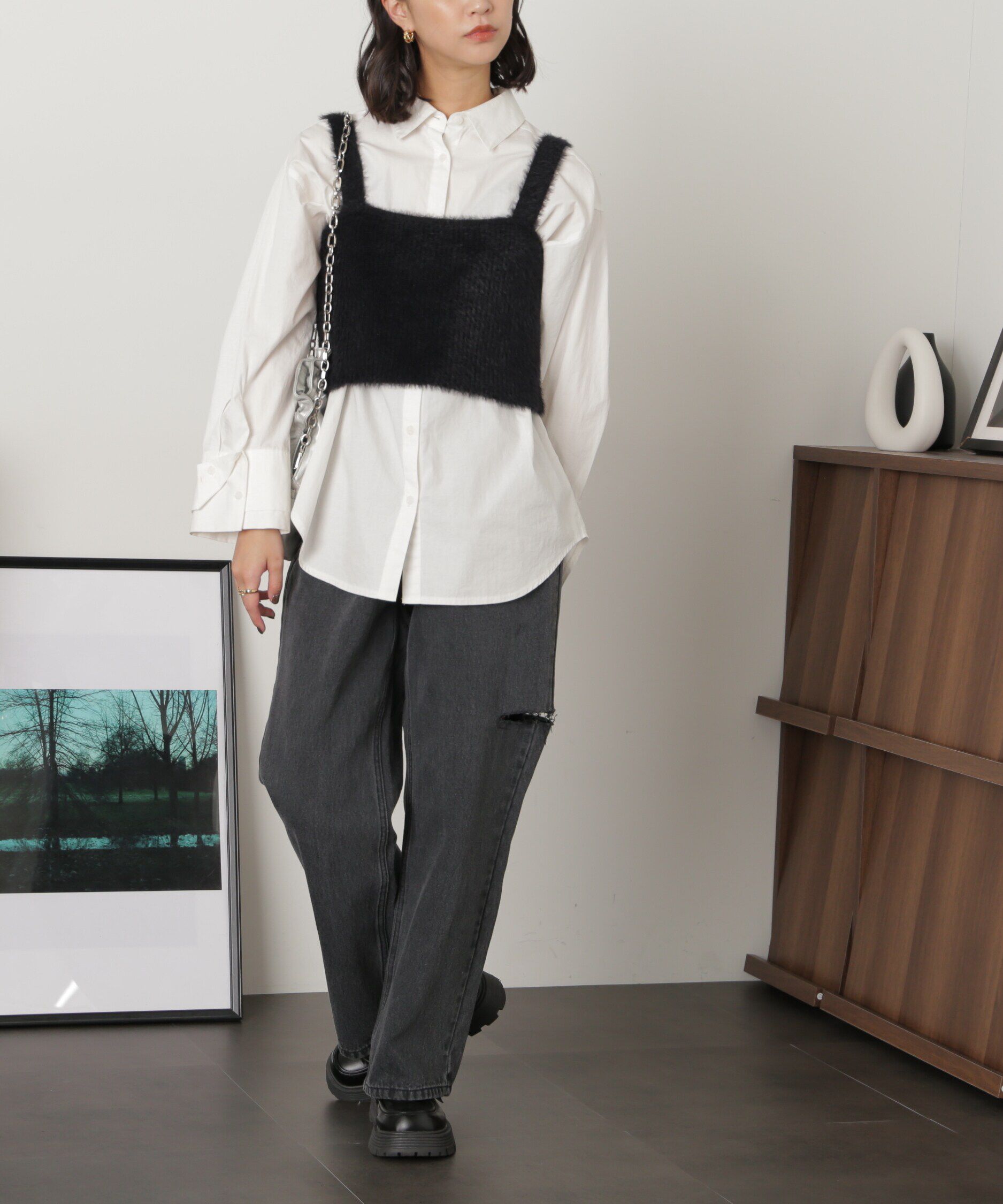  「シャギービスチェ」|ニット・セーター|