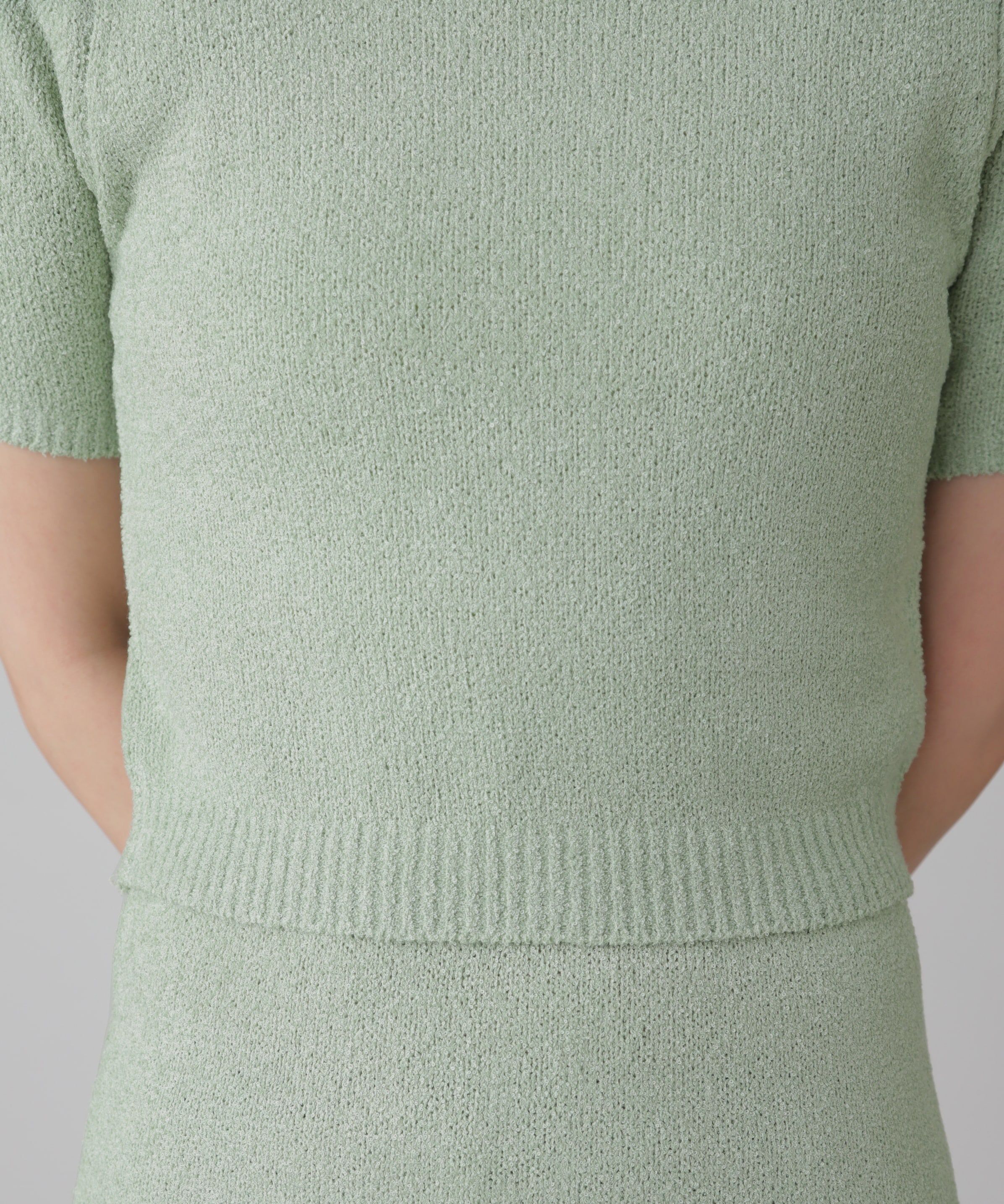  「コンパクト半袖ニット&times;ニットナロースカート」|ワンピース|