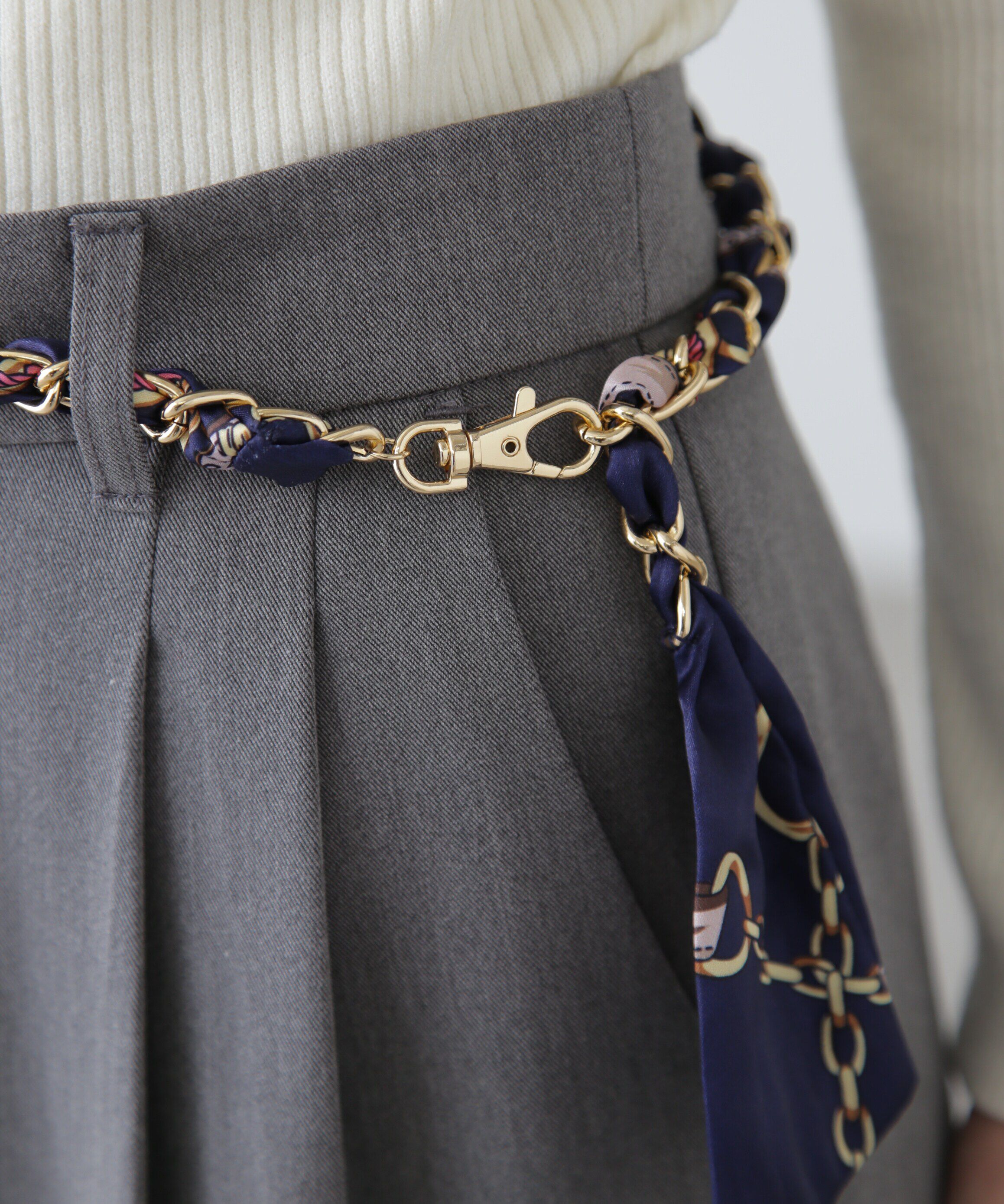  「スカーフチェーンベルト」|ハンカチ|