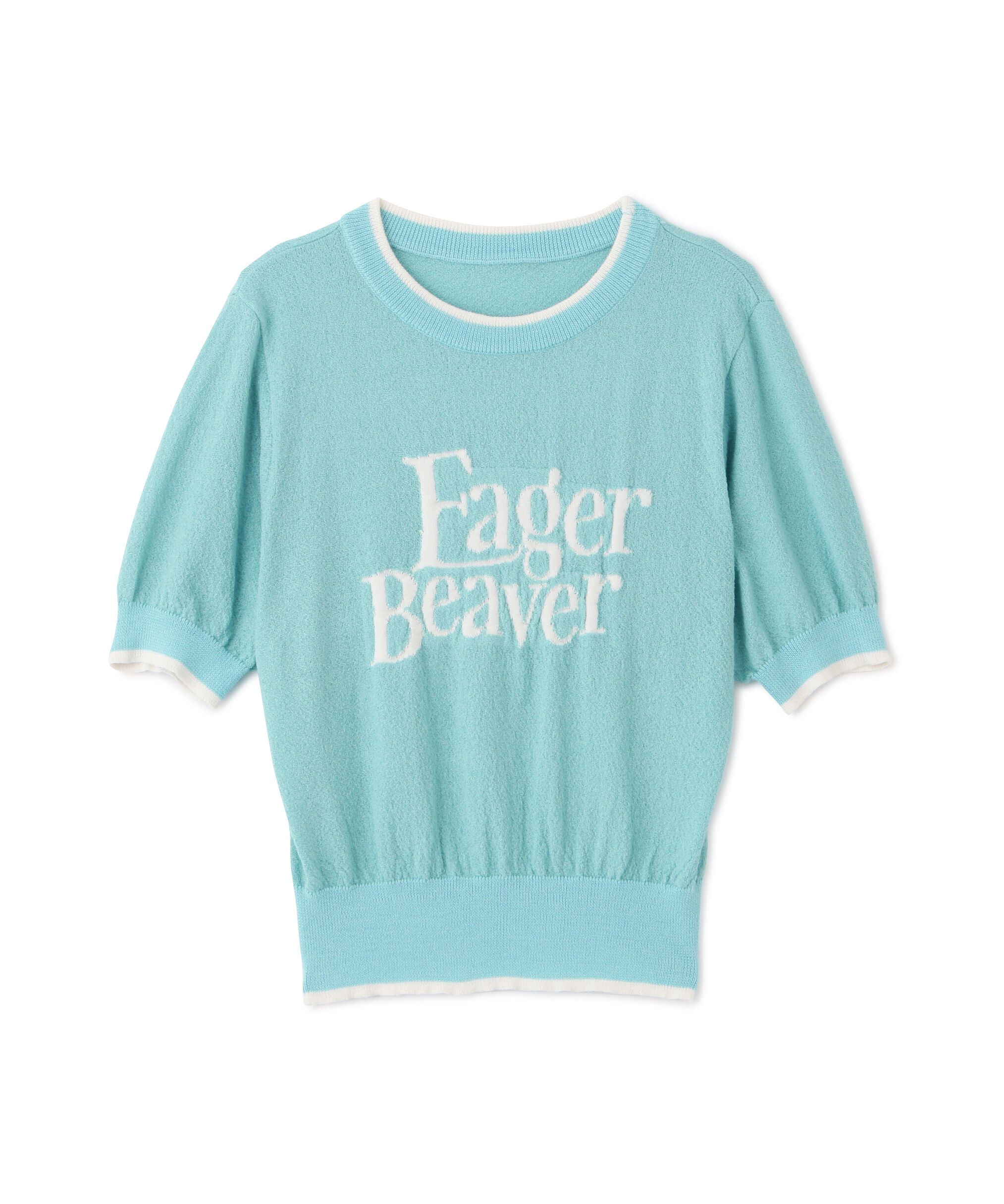  「配色ラインロゴニット」|ニット・セーター|