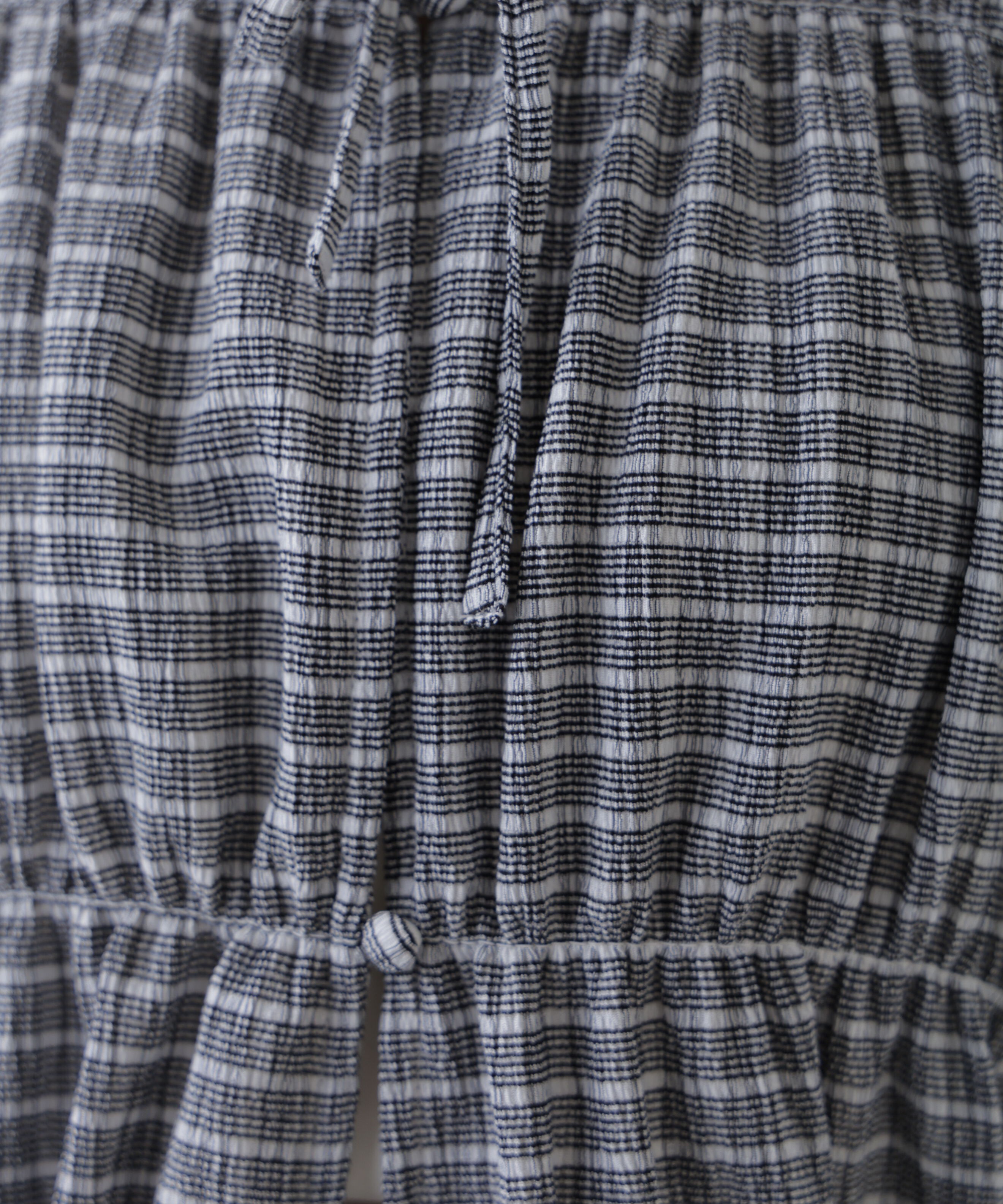  「シアーギャザー前開き短丈半袖ブラウス」|シャツ・ブラウス|