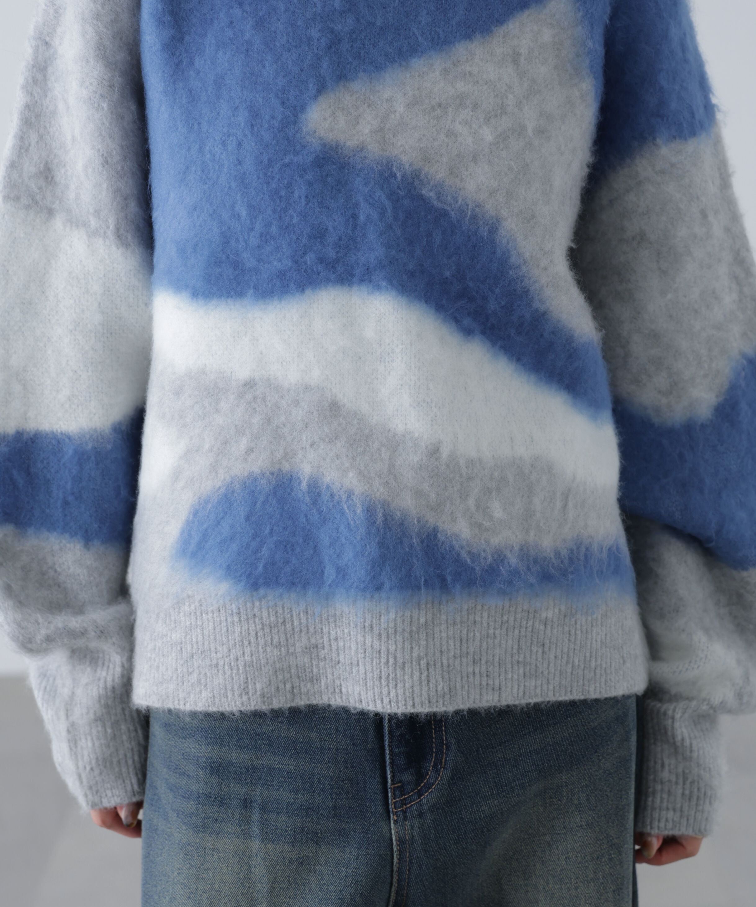  「起毛ニュアンス柄ニット」|ニット・セーター|