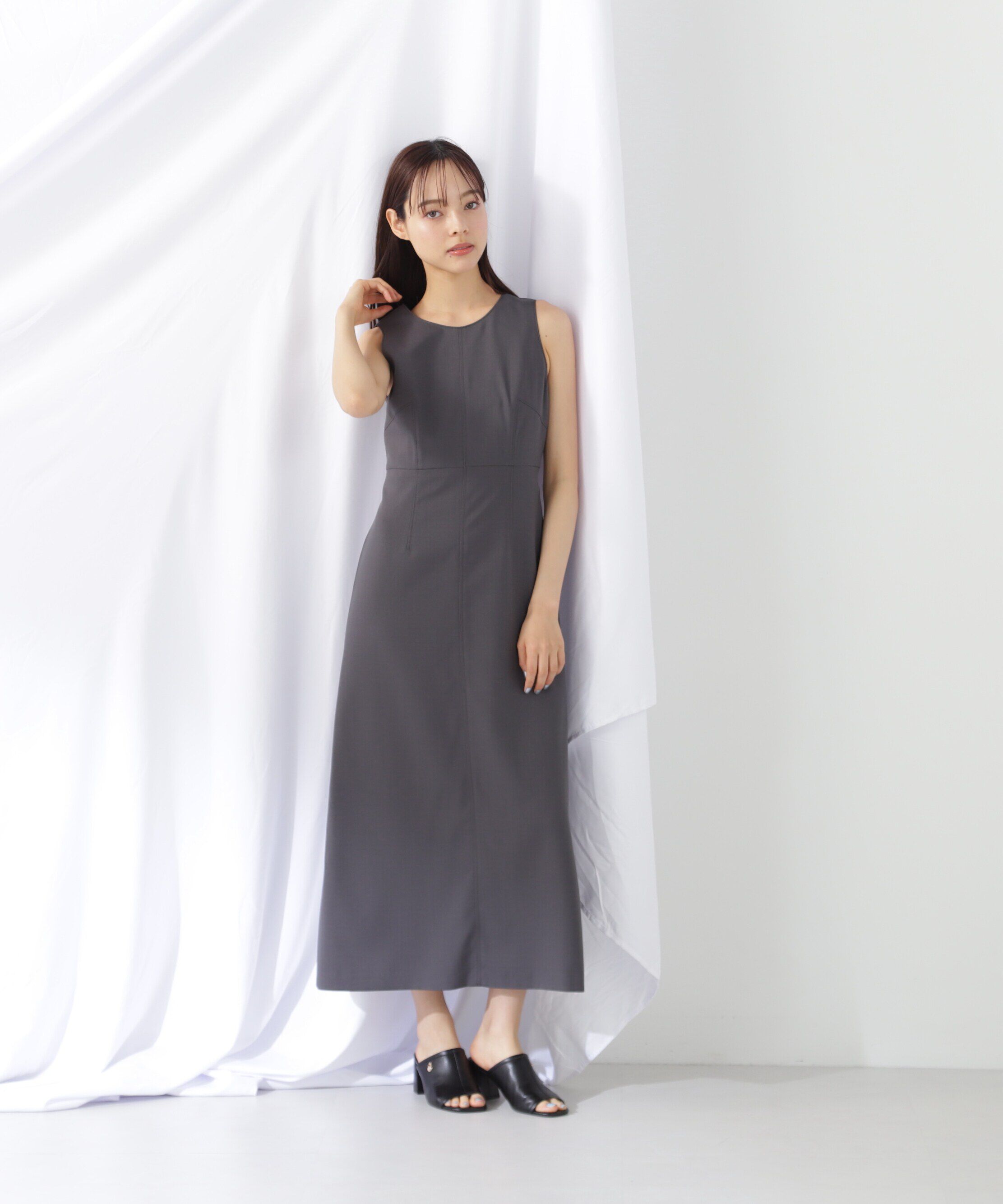  「<セットアップ対応＞ドライクロス ナローワンピース」|ワンピース|