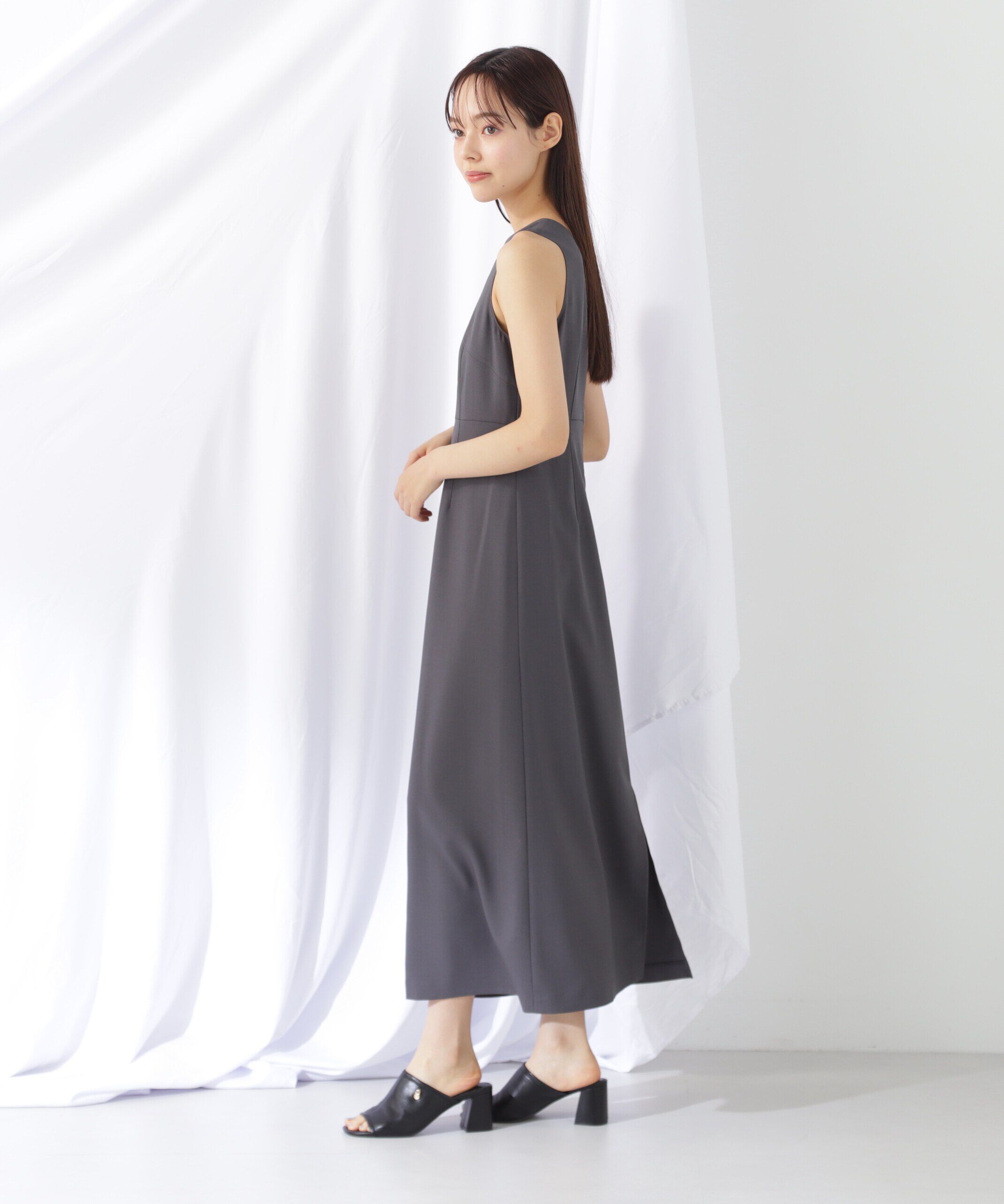  「<セットアップ対応＞ドライクロス ナローワンピース」|ワンピース|