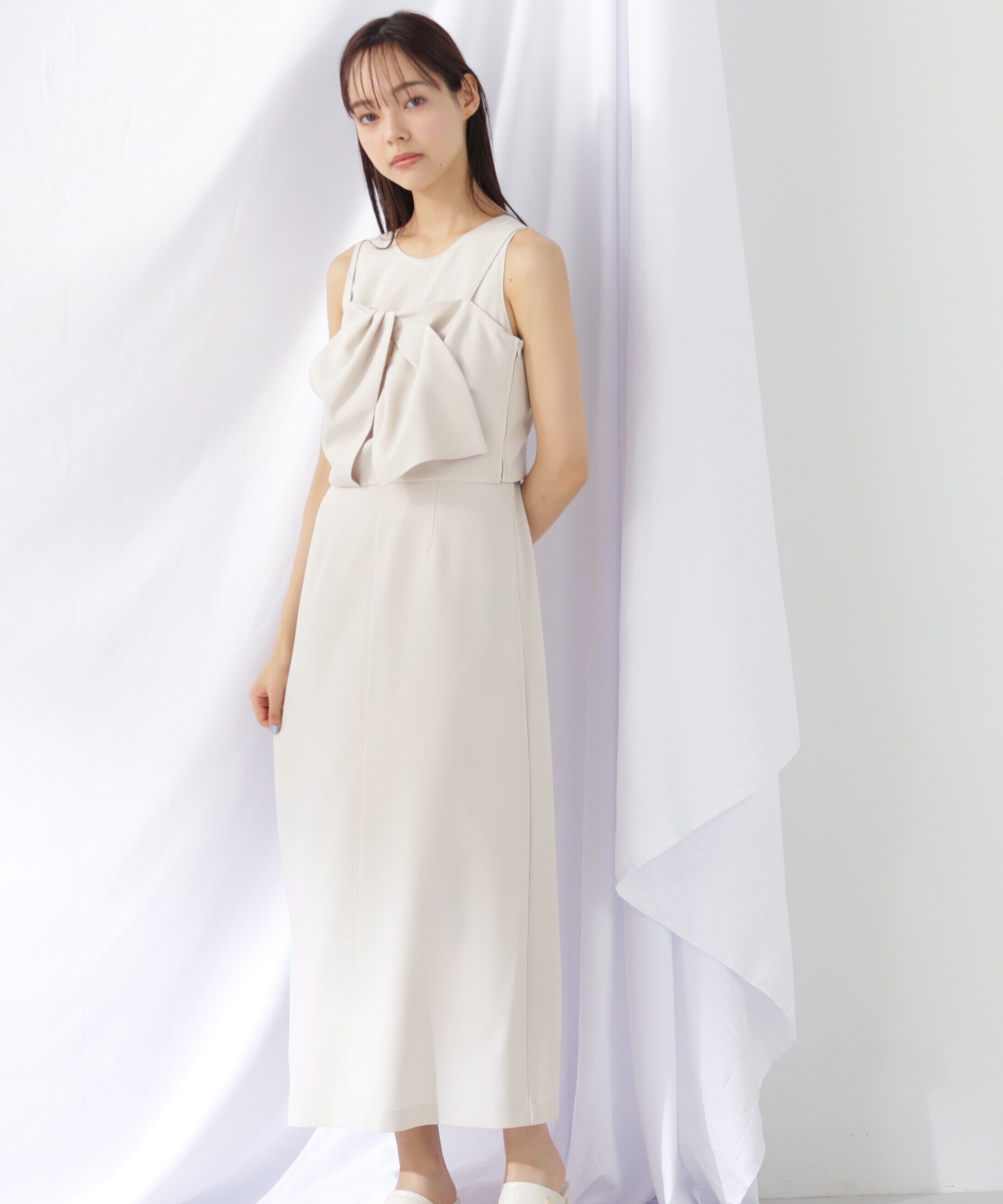  「<セットアップ対応＞ドライクロス ナローワンピース」|ワンピース|