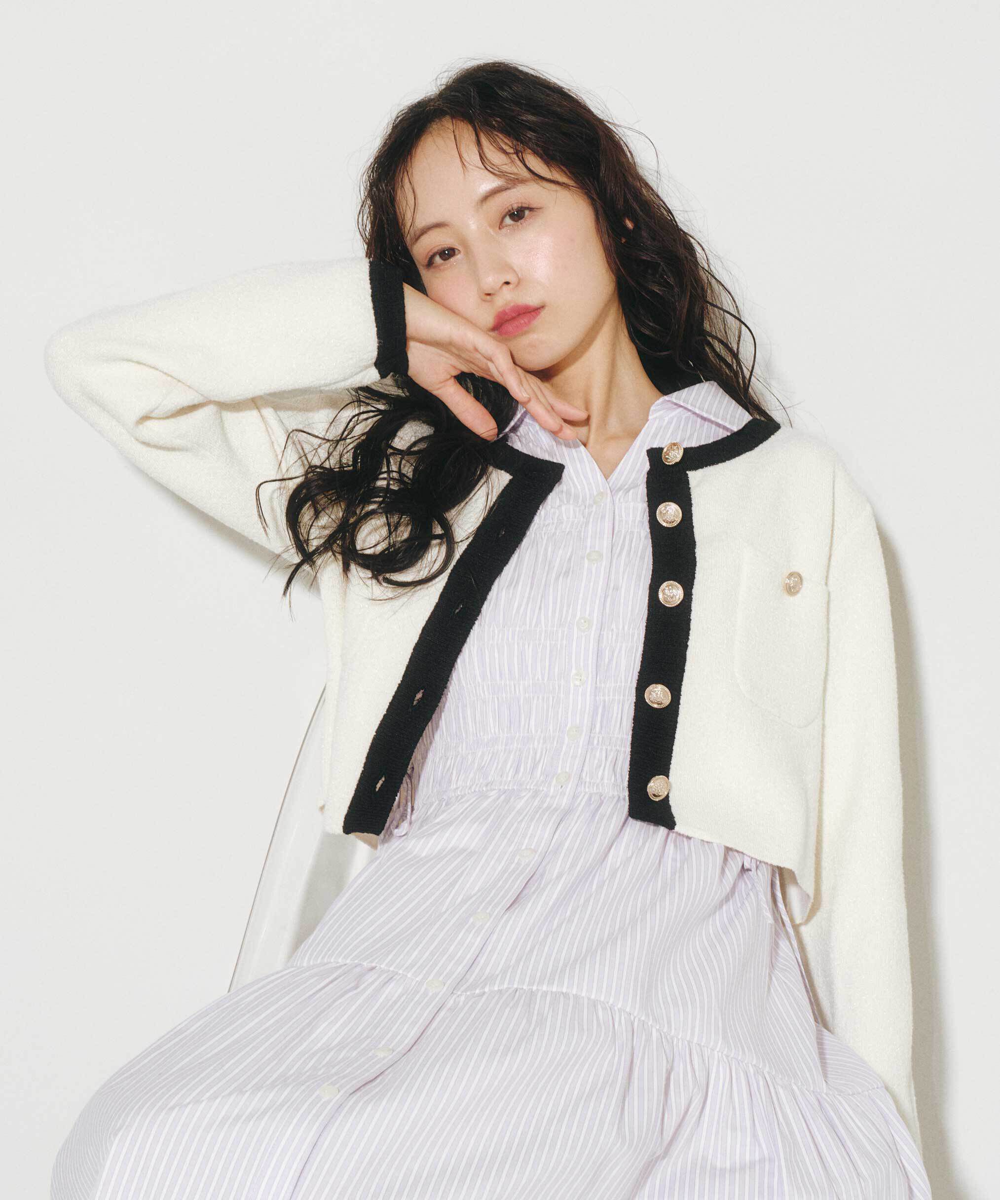  「ウエストシャーリングストライプシャツワンピース」|ワンピース|