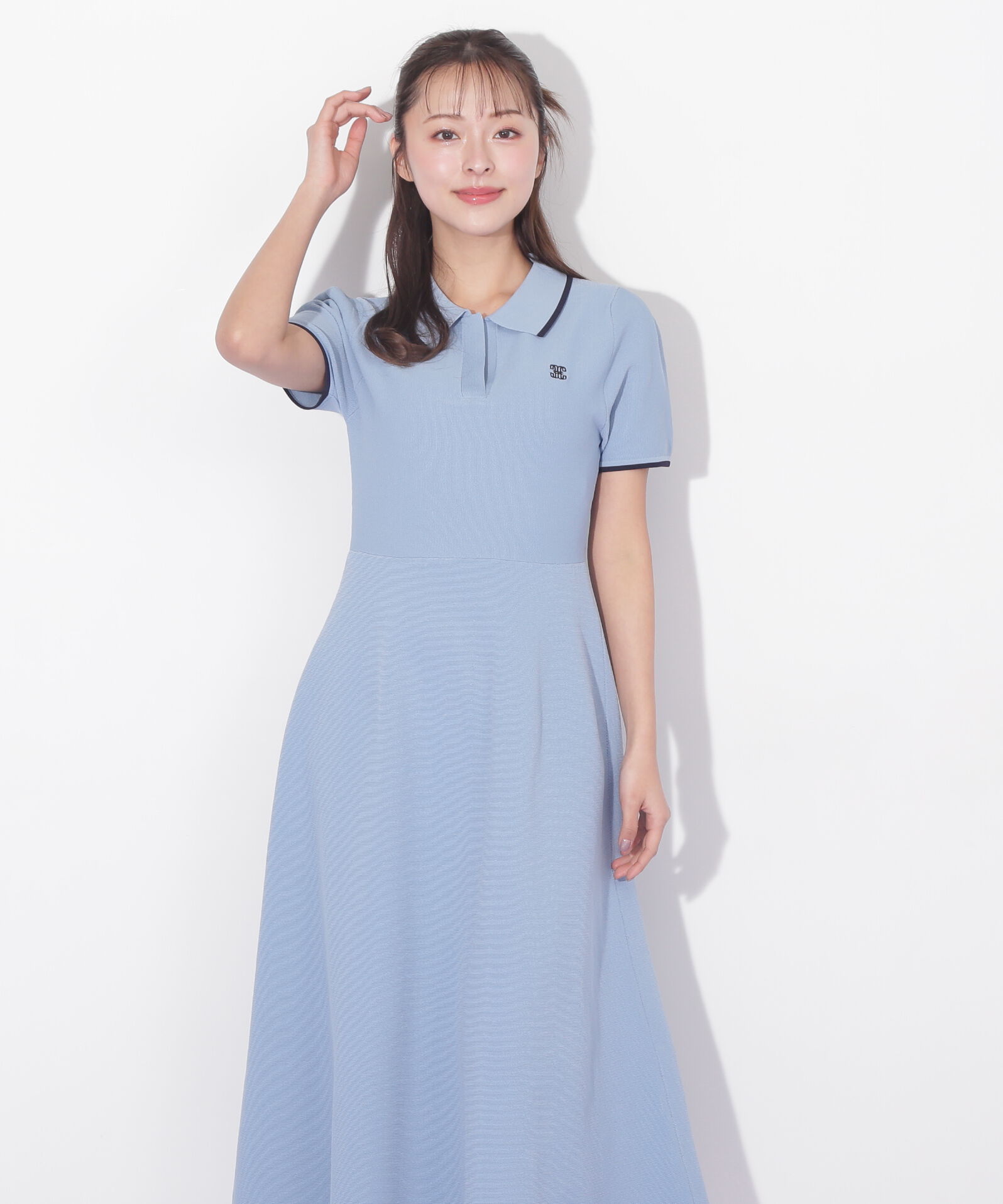  「半袖ポロシャツワンピース」|ワンピース|