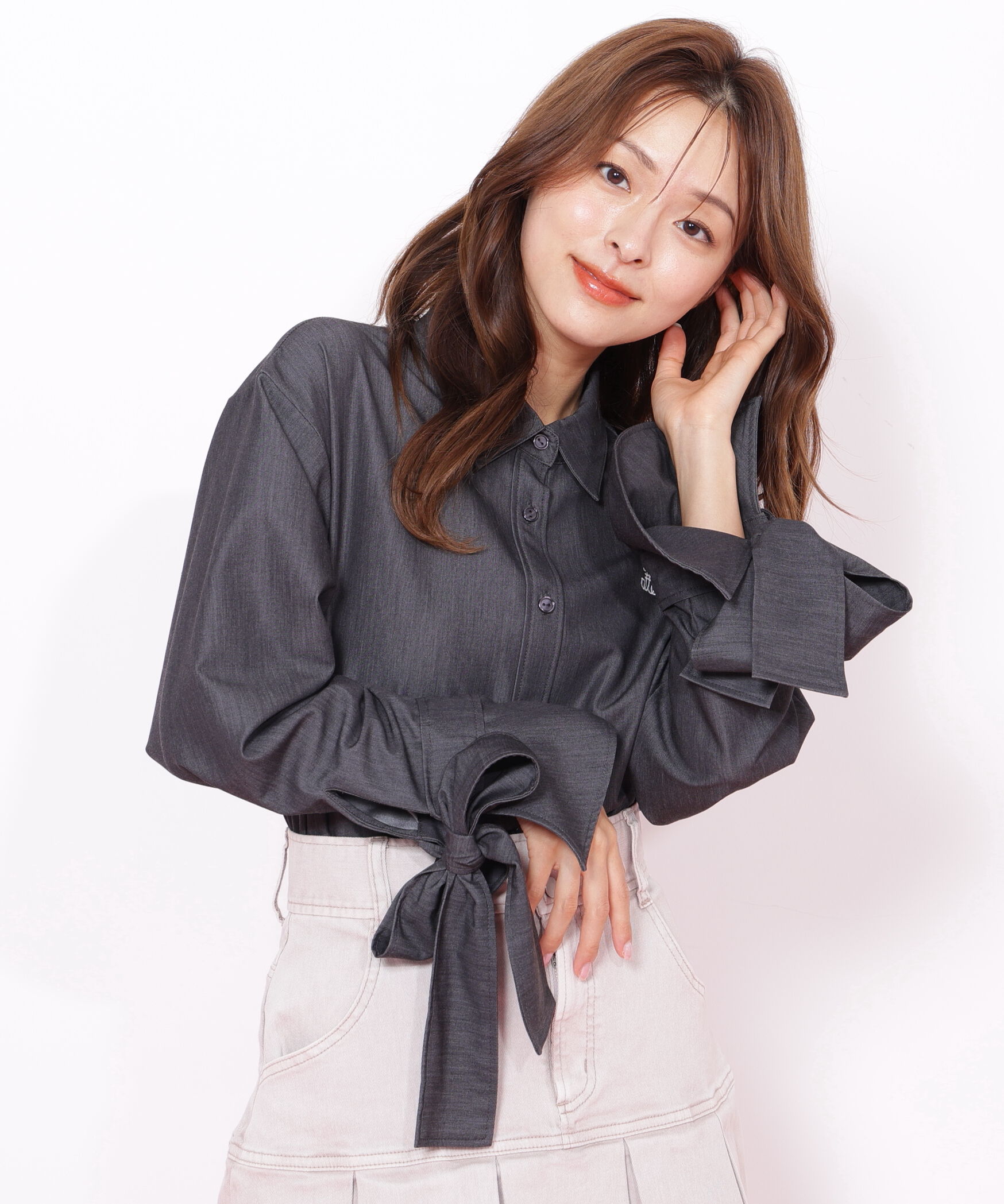  「アイコニック袖リボンブラウス」|シャツ・ブラウス|