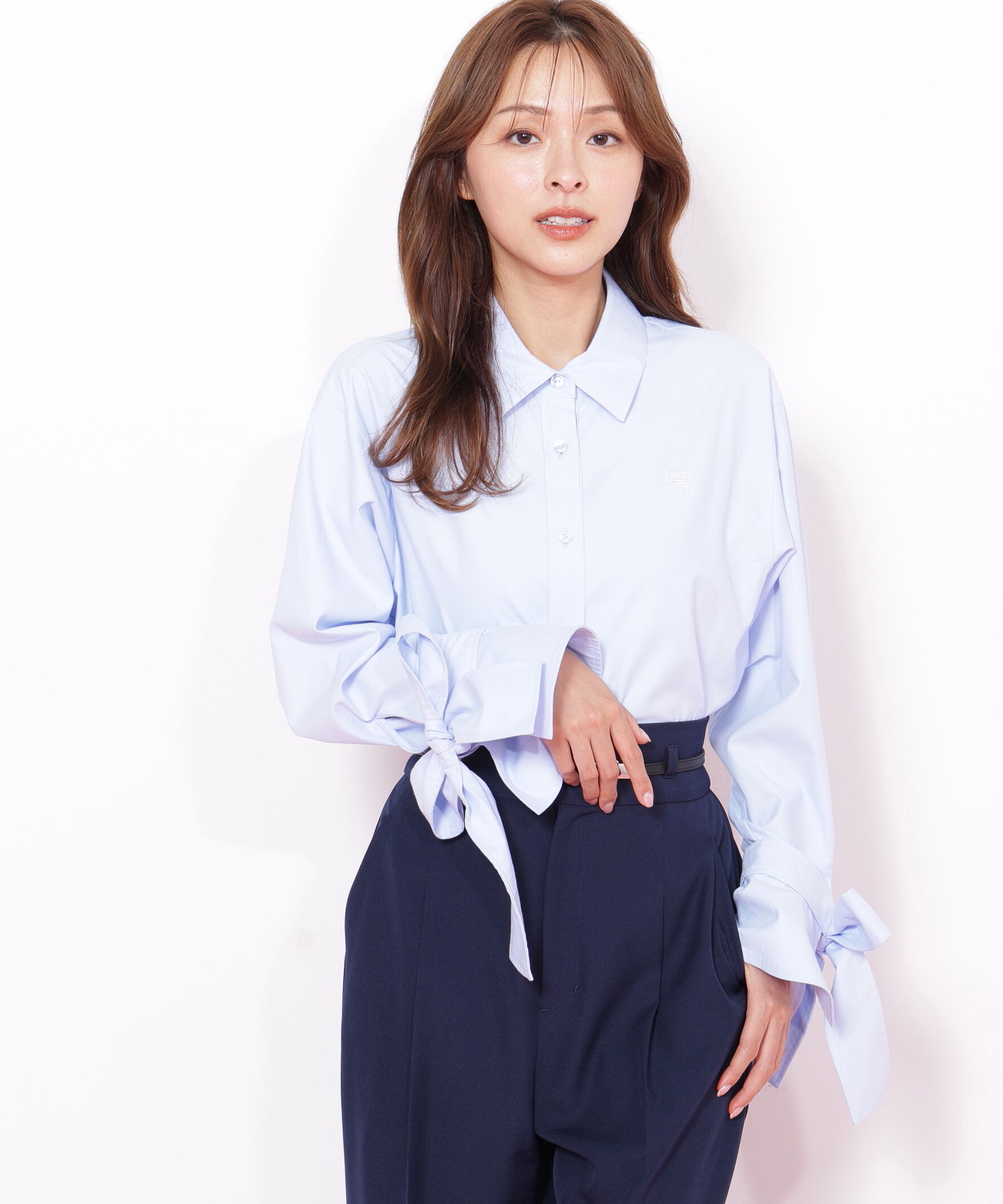  「アイコニック袖リボンブラウス」|シャツ・ブラウス|