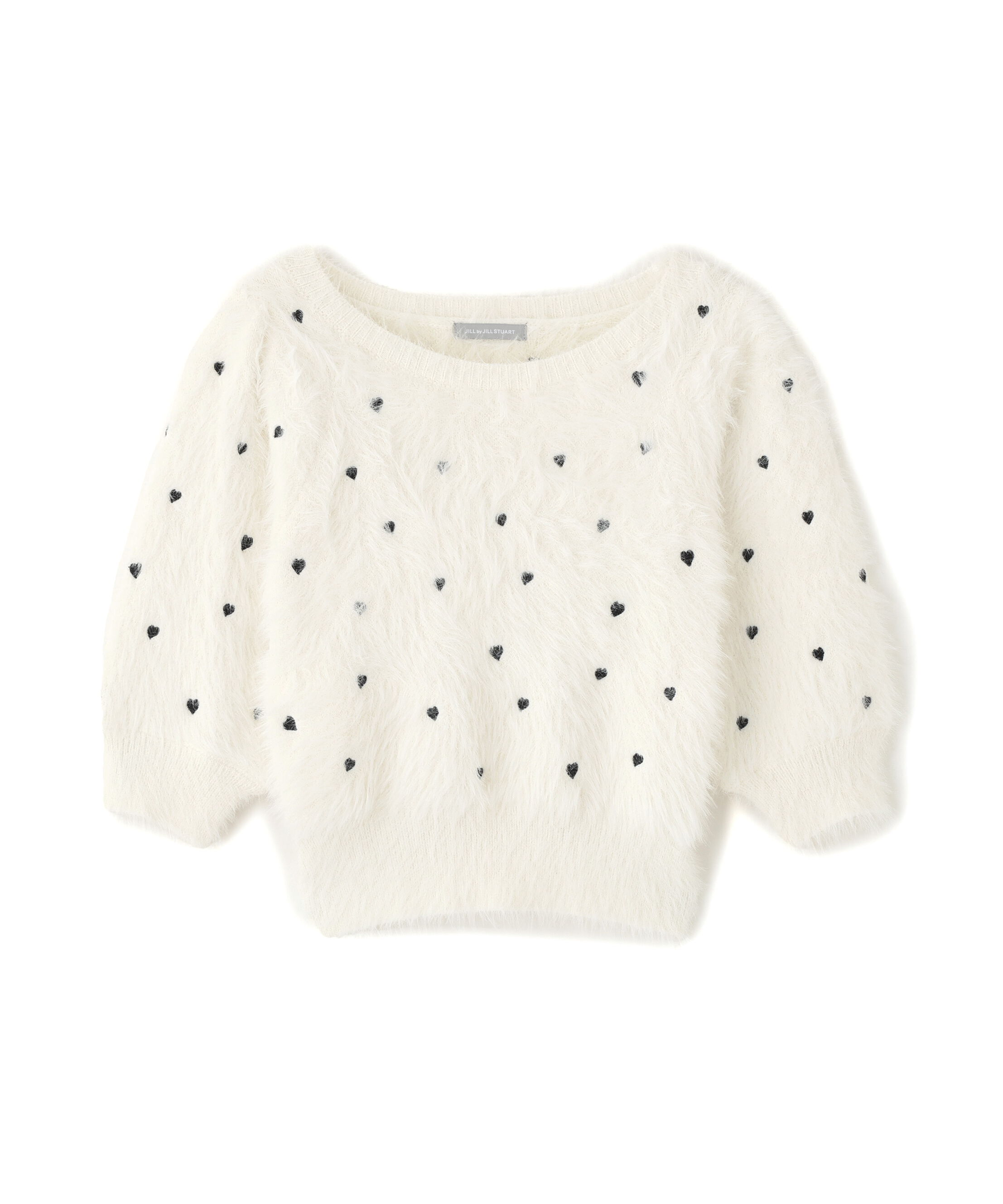  「ハート刺繍シャギーニット」|ニット・セーター|