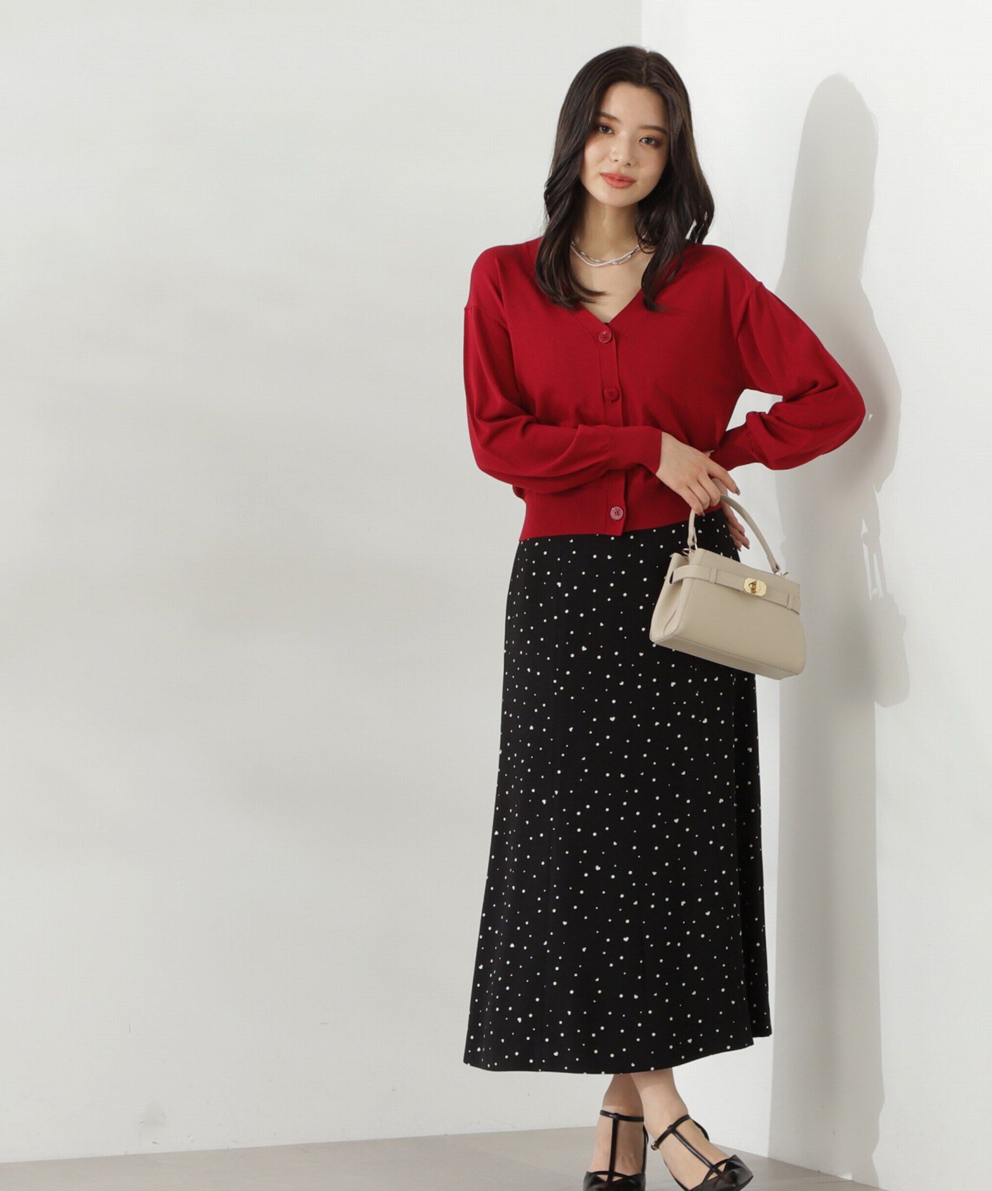 PROPORTION BODY DRESSING「ハートドットナロースカート」|スカート|