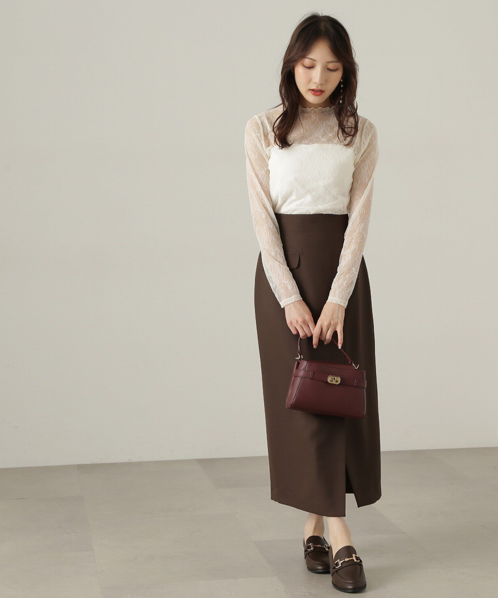 PROPORTION BODY DRESSING「シアーレースカットソー24AW」|Tシャツ・カットソー|