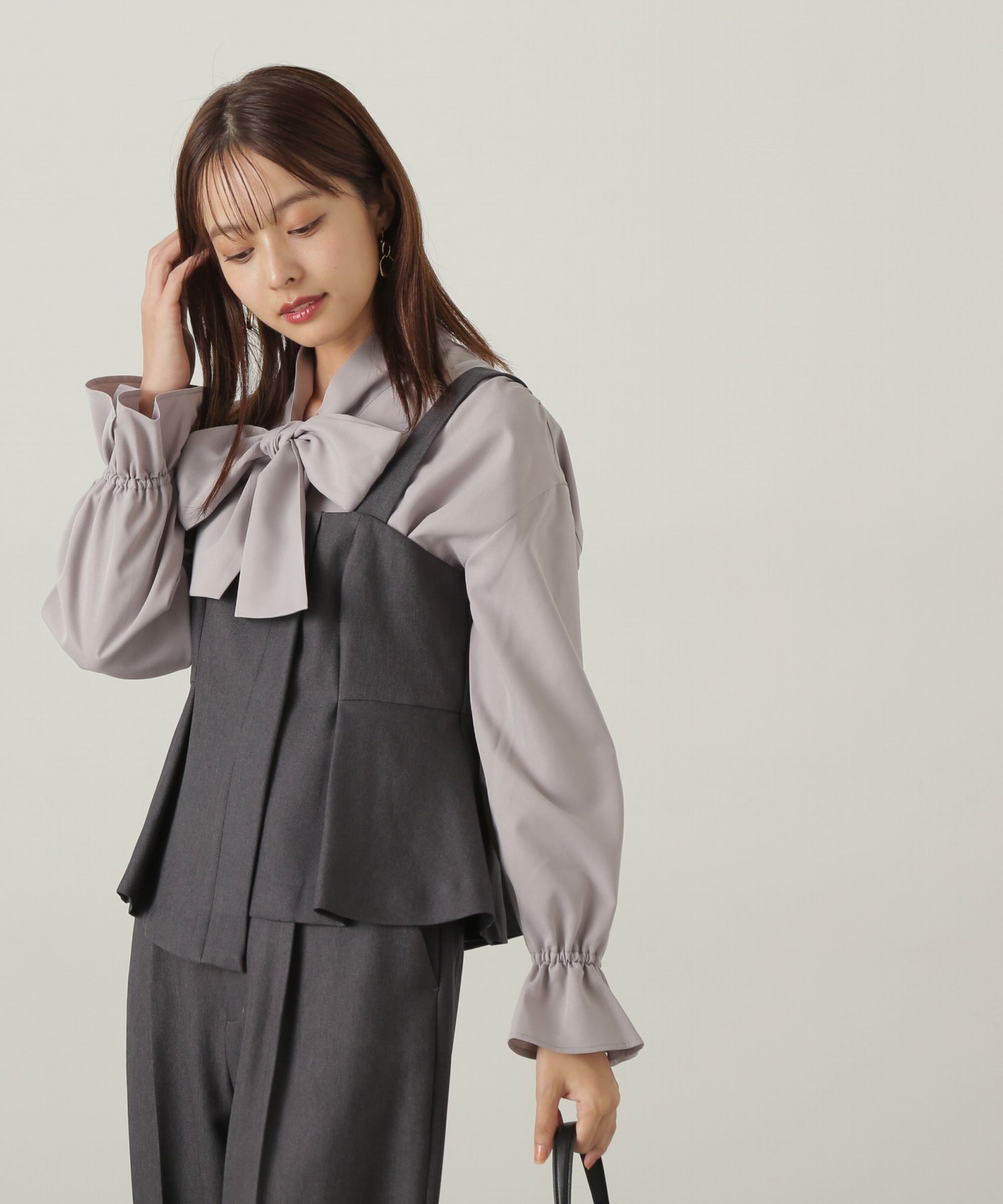 PROPORTION BODY DRESSING「ペプラムビスチェ」|シャツ・ブラウス|