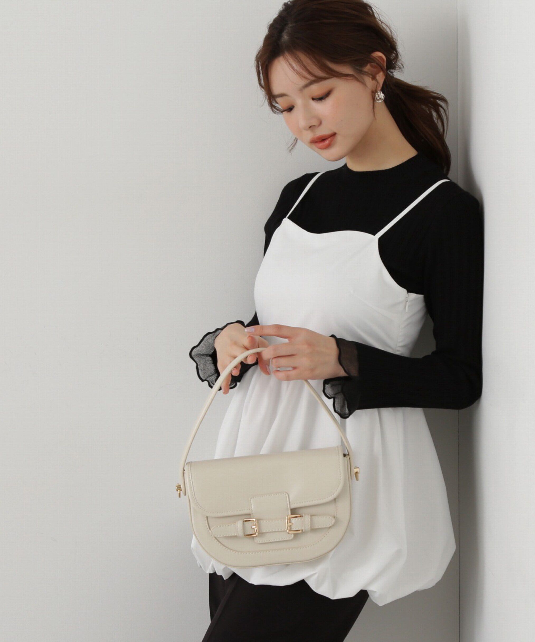 PROPORTION BODY DRESSING「袖シアーリブニット」|ニット・セーター|