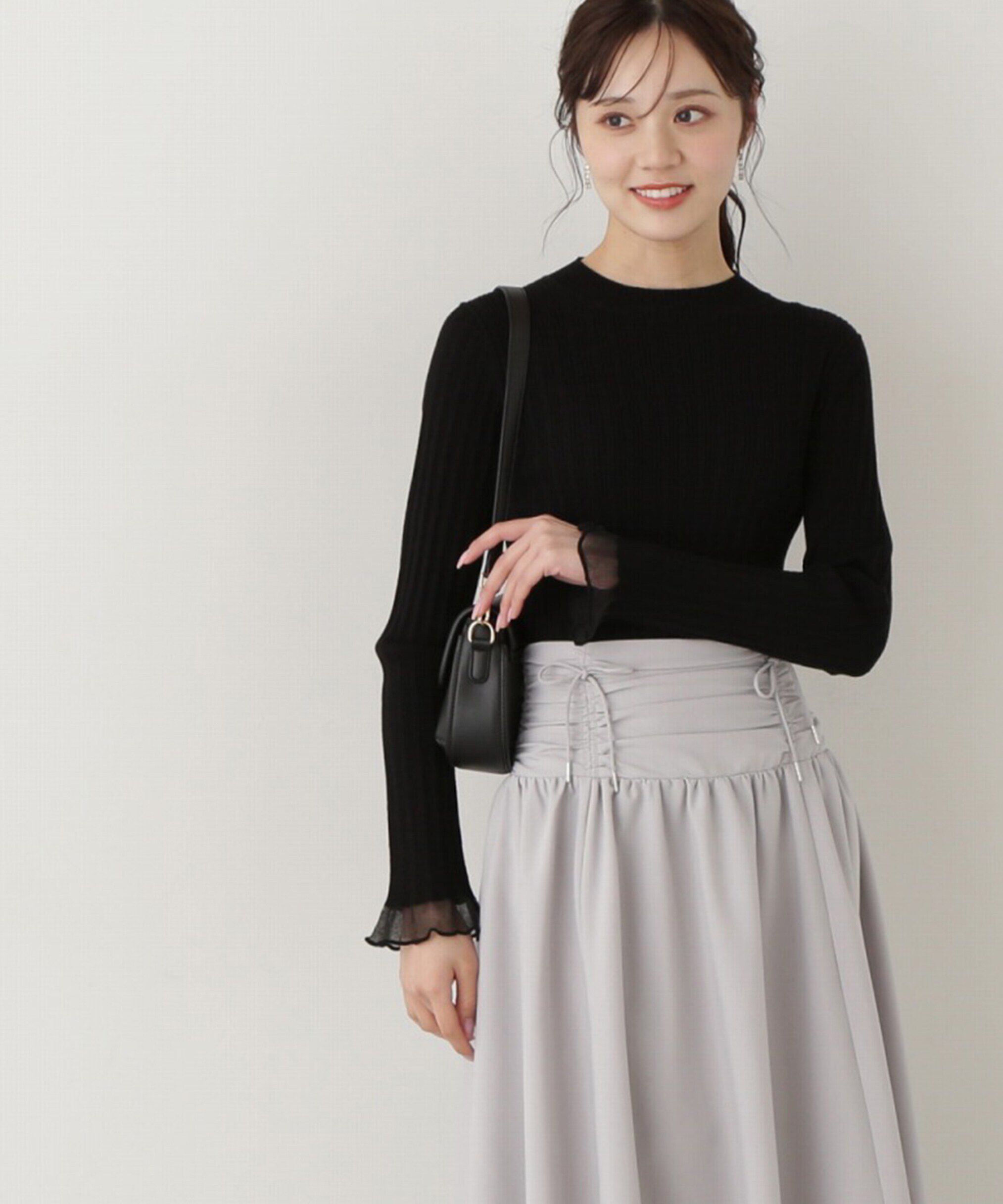 PROPORTION BODY DRESSING「袖シアーリブニット」|ニット・セーター|