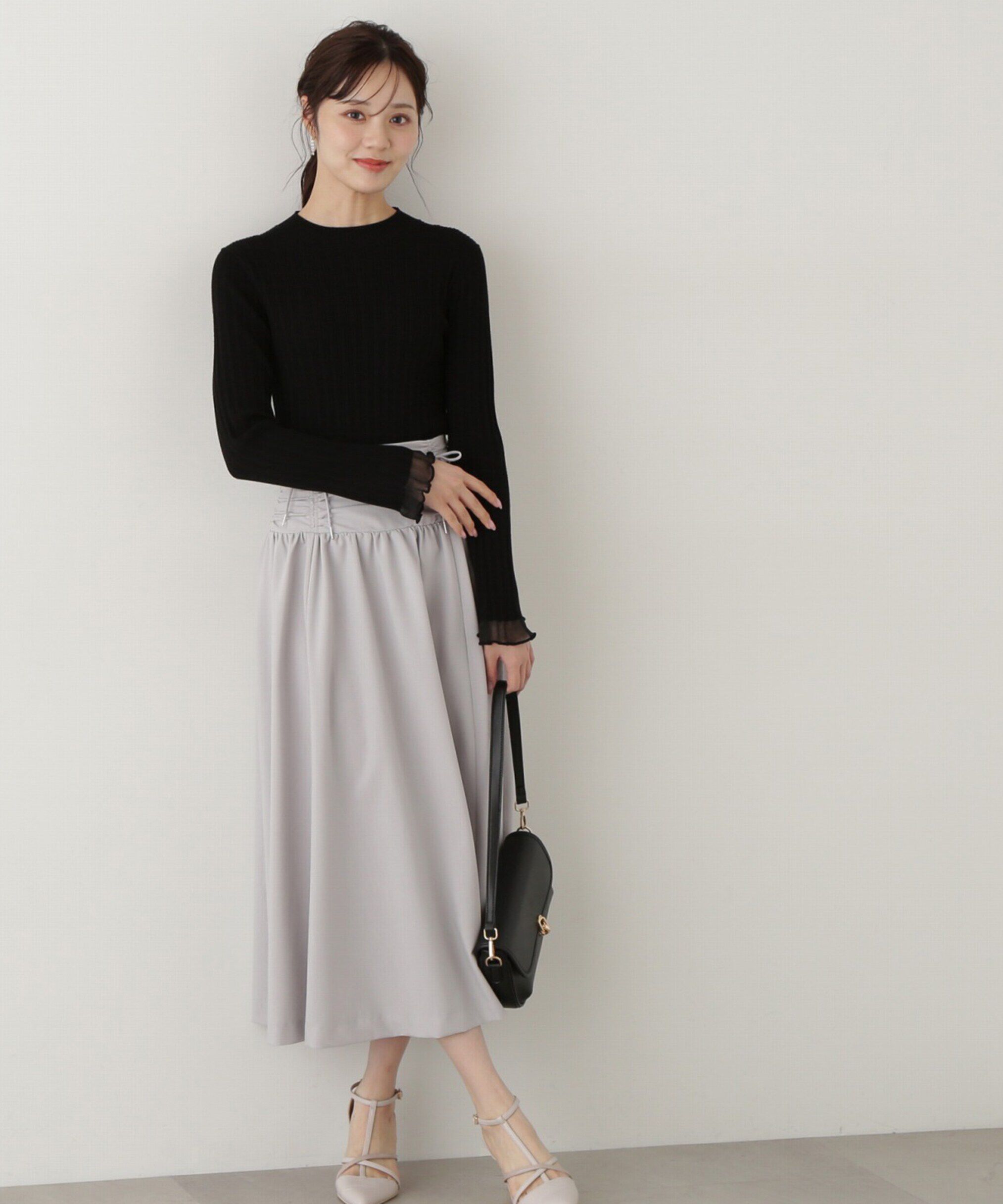 PROPORTION BODY DRESSING「袖シアーリブニット」|ニット・セーター|