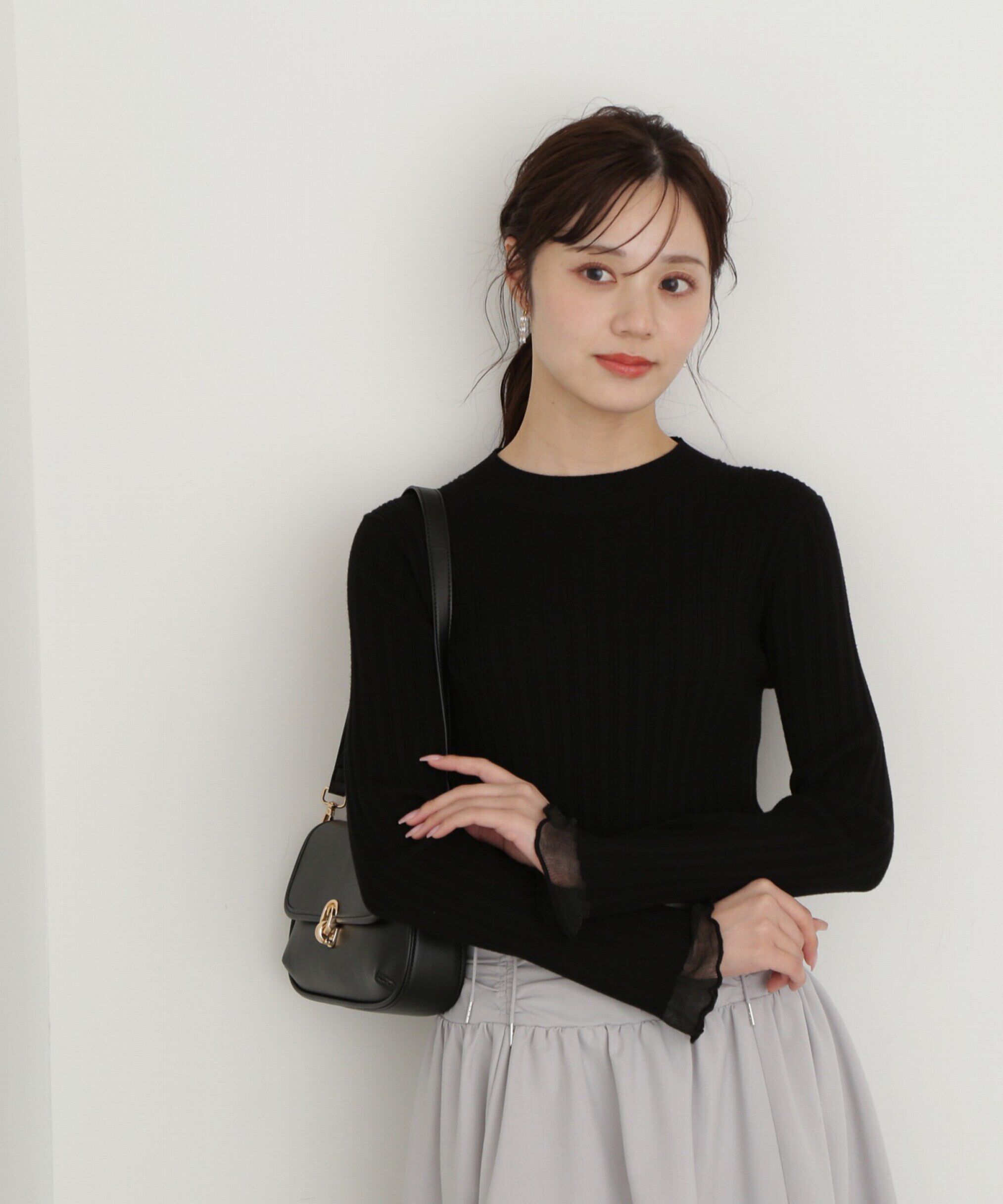 PROPORTION BODY DRESSING「袖シアーリブニット」|ニット・セーター|