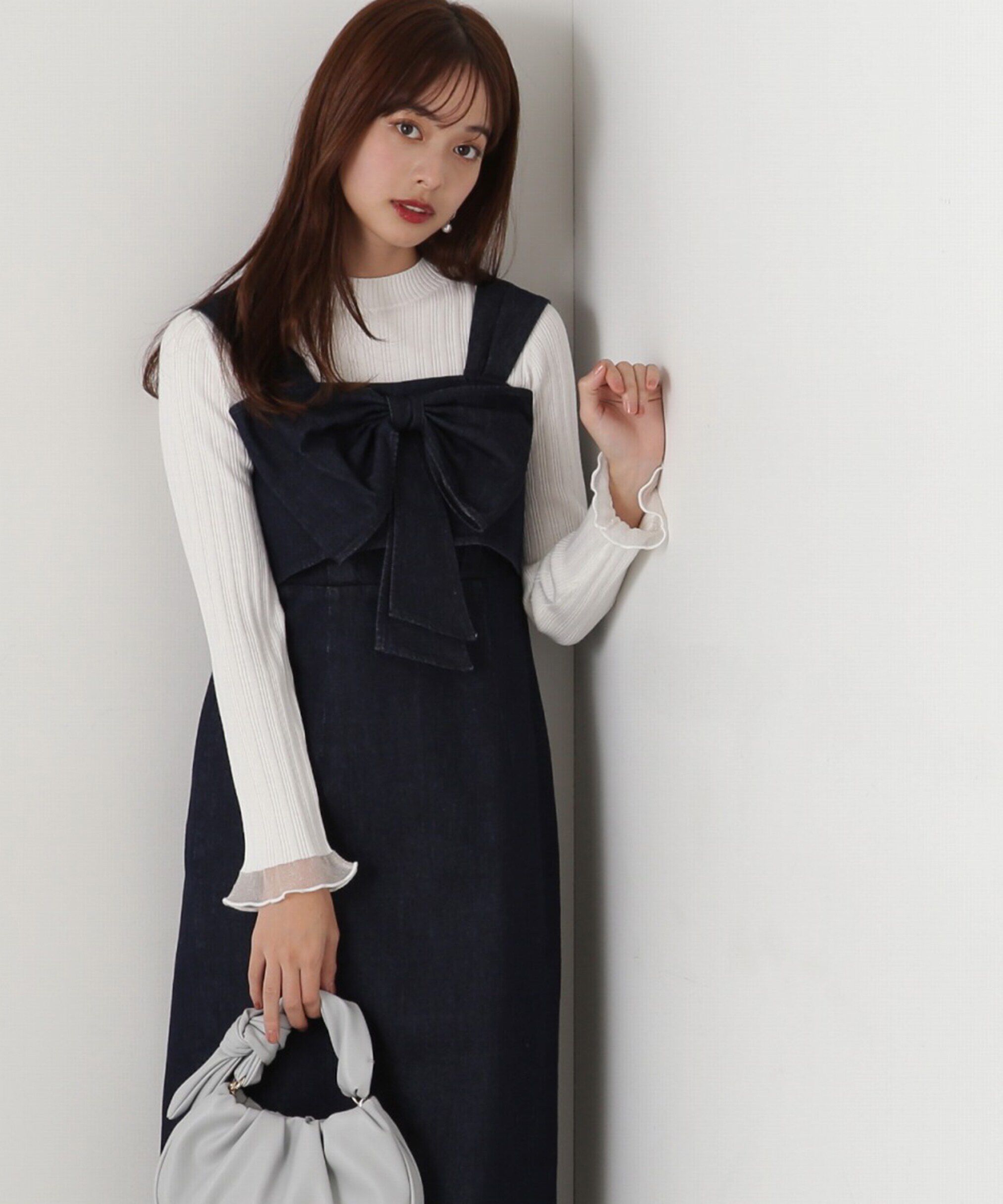 PROPORTION BODY DRESSING「袖シアーリブニット」|ニット・セーター|