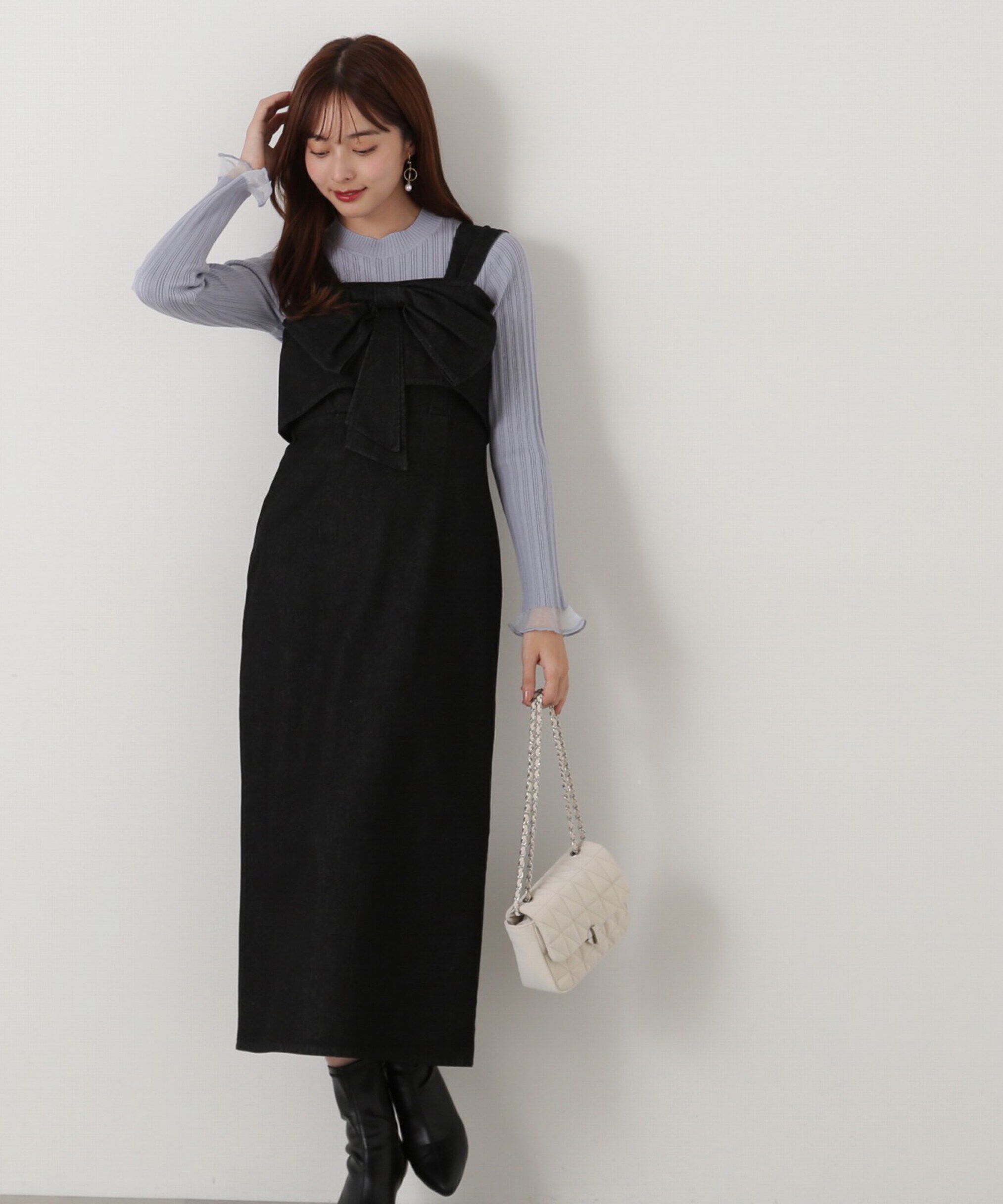 PROPORTION BODY DRESSING「袖シアーリブニット」|ニット・セーター|