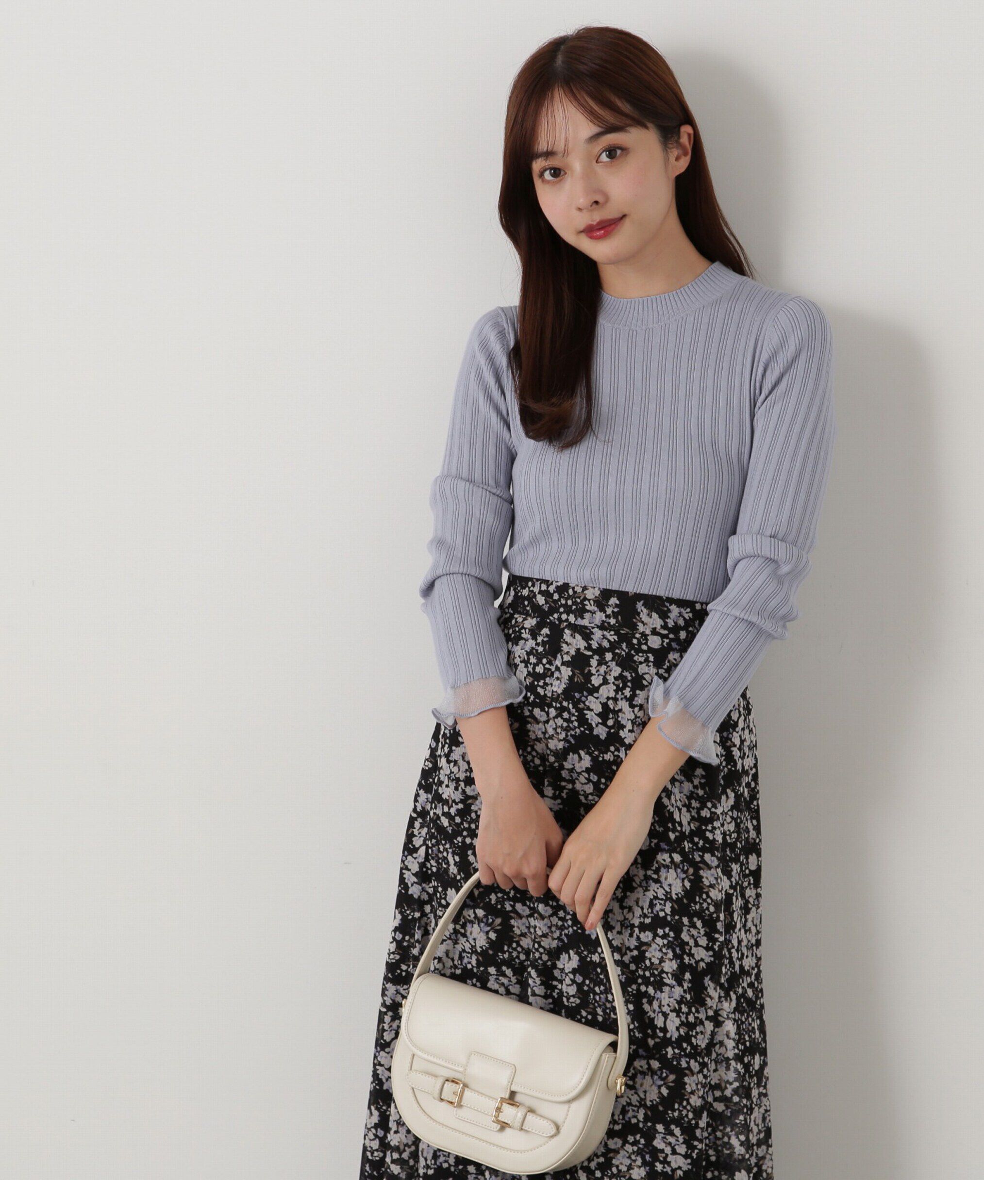 PROPORTION BODY DRESSING「袖シアーリブニット」|ニット・セーター|