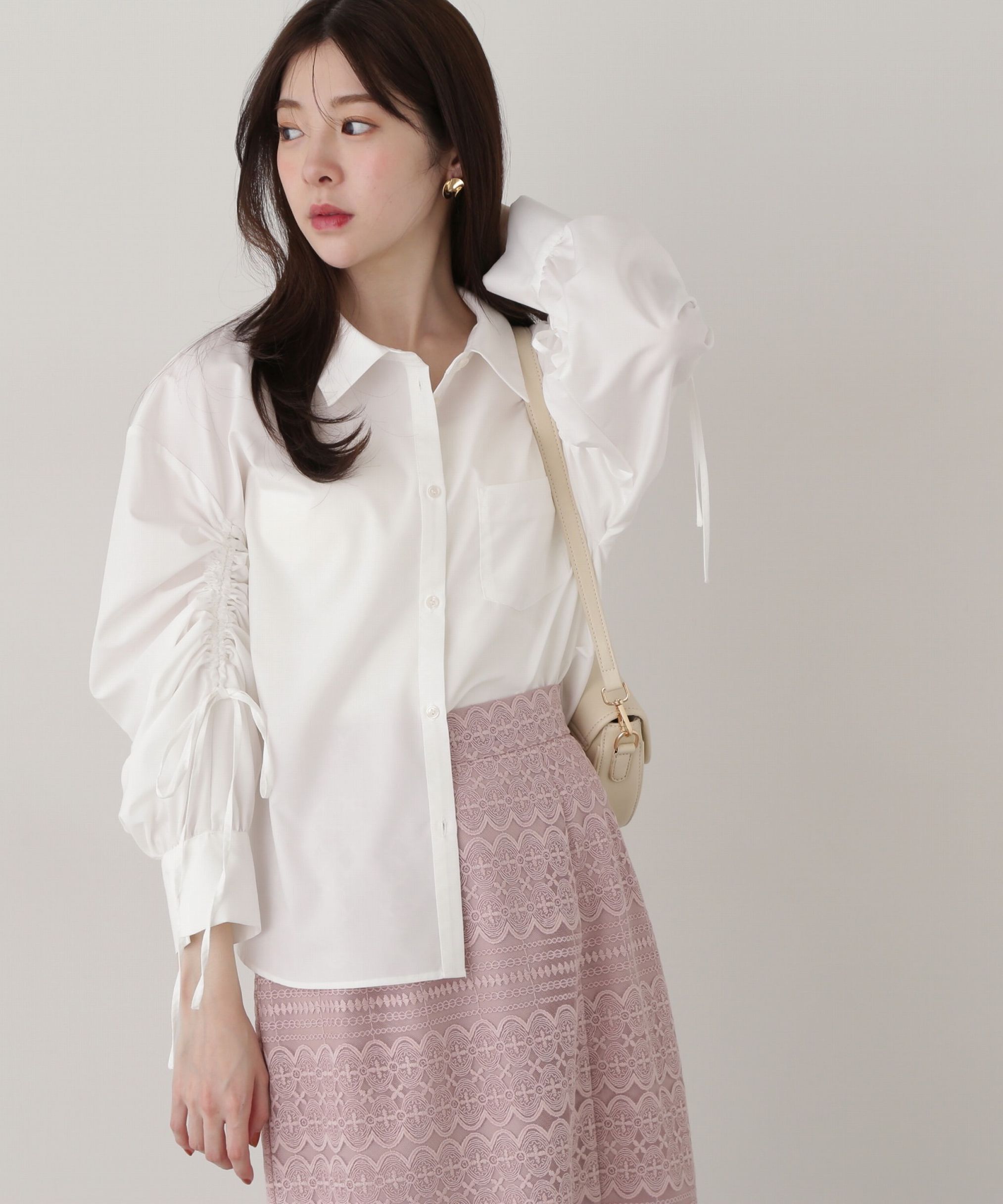 PROPORTION BODY DRESSING「リボンシャツ」|シャツ・ブラウス|ホワイト