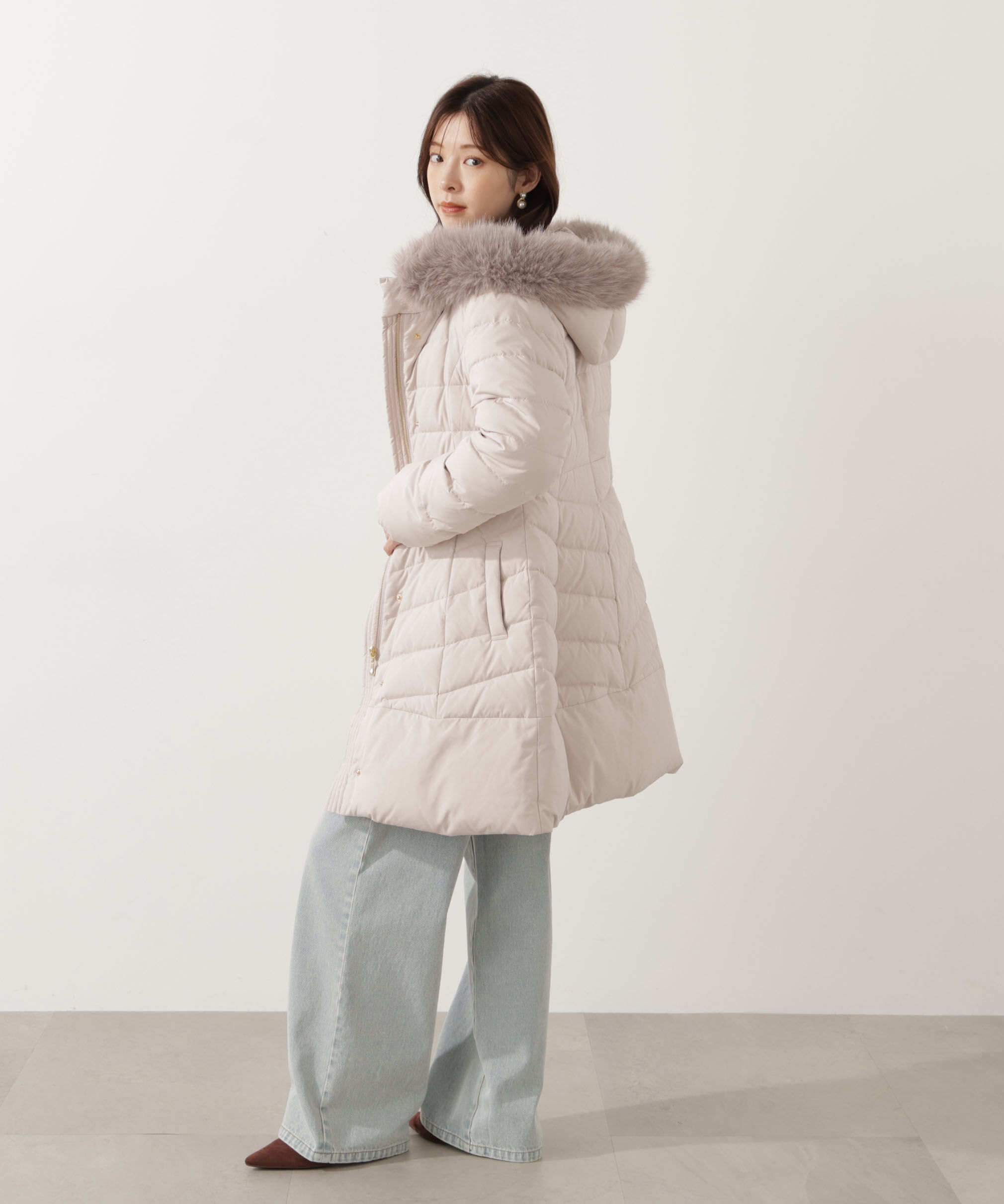 PROPORTION BODY DRESSING「ベルト付ダウン 25AW」|その他|