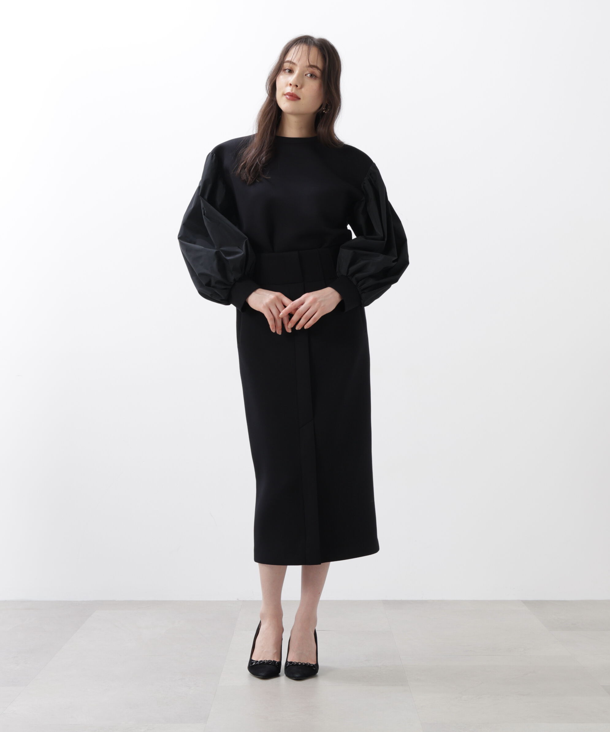  「◆タフタスリーブダンボールトップス」|シャツ・ブラウス|