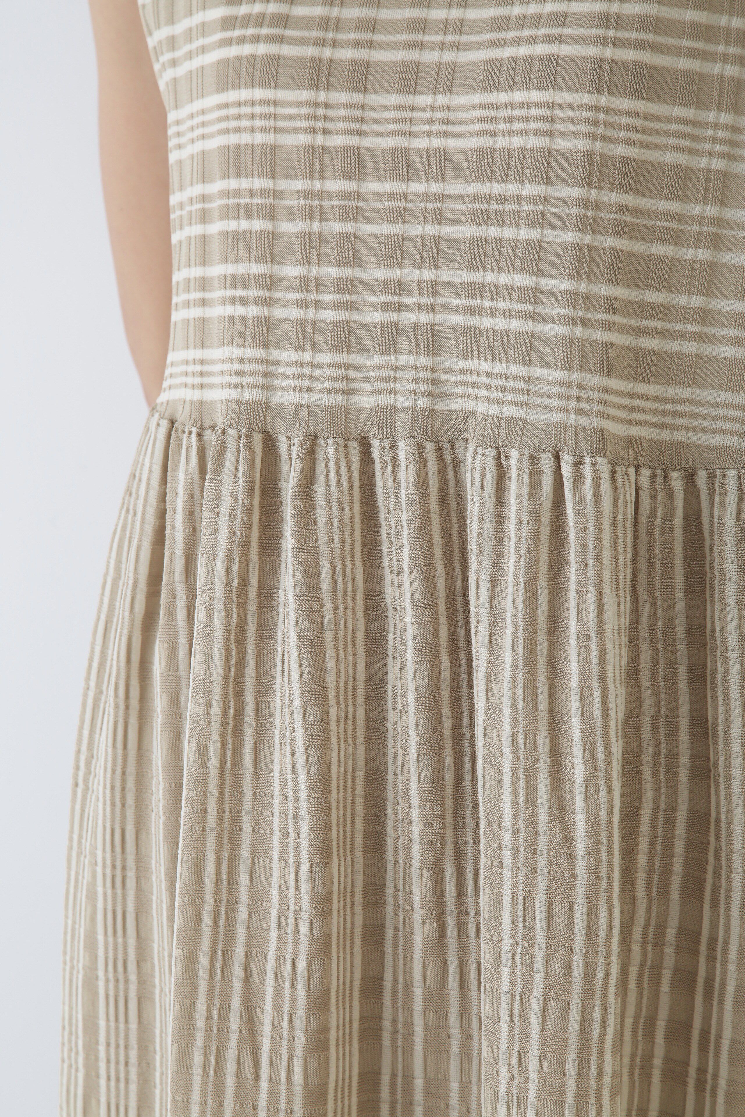  「◆シアーチェックニットワンピース」|ワンピース|