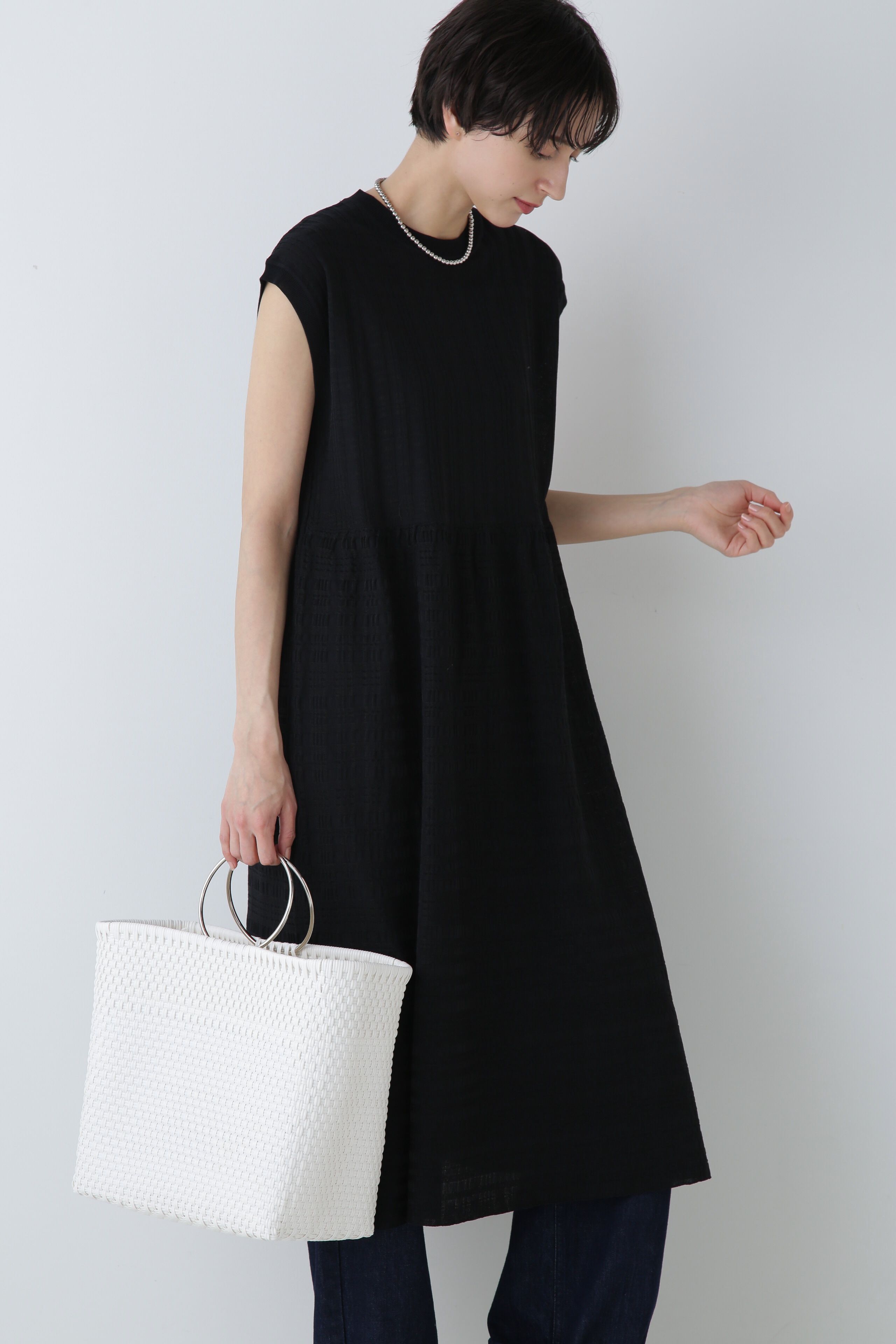  「◆シアーチェックニットワンピース」|ワンピース|ブラックネイ