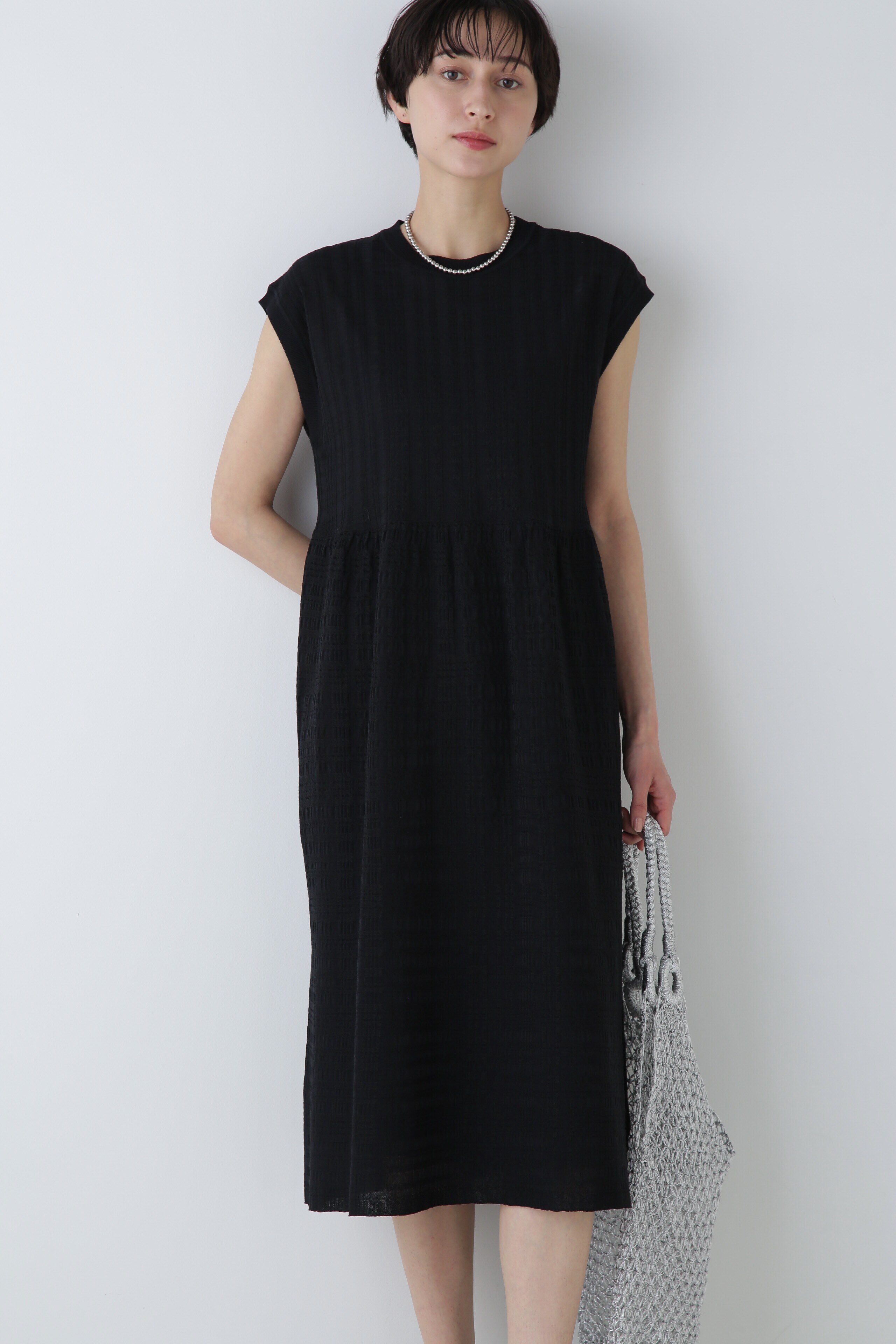  「◆シアーチェックニットワンピース」|ワンピース|