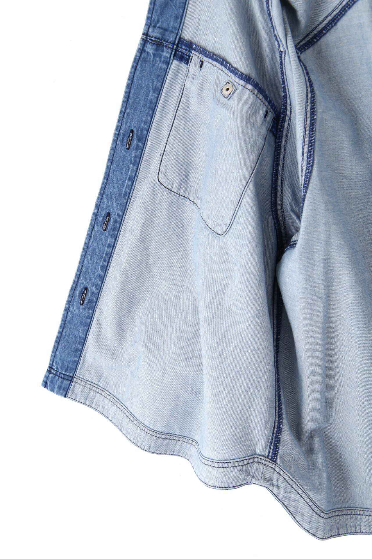  「◆ライトオンスデニムフードブラウス」|シャツ・ブラウス|