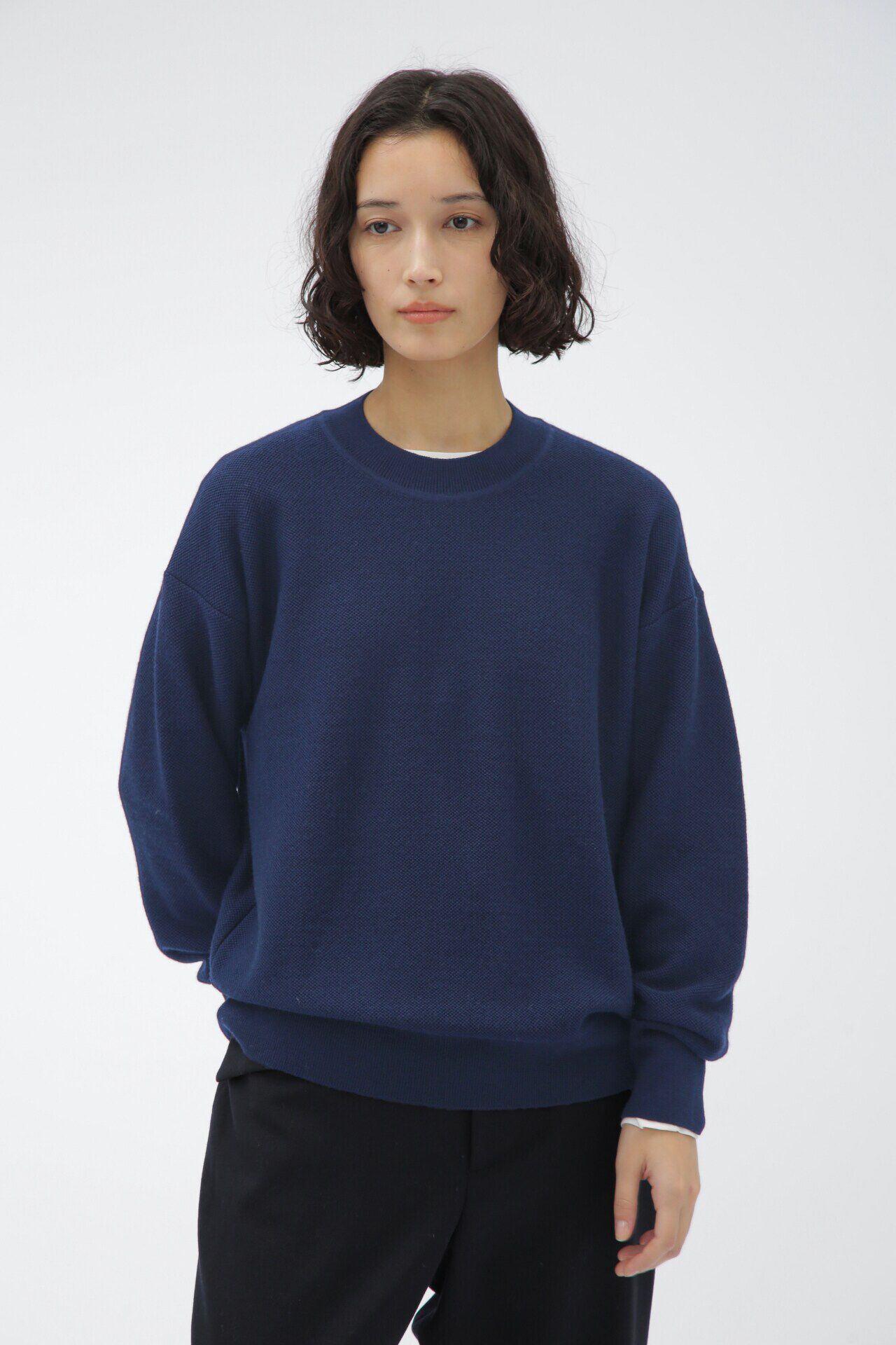  「WORSTED WOOL」|ニット・セーター|DARK BLUE4