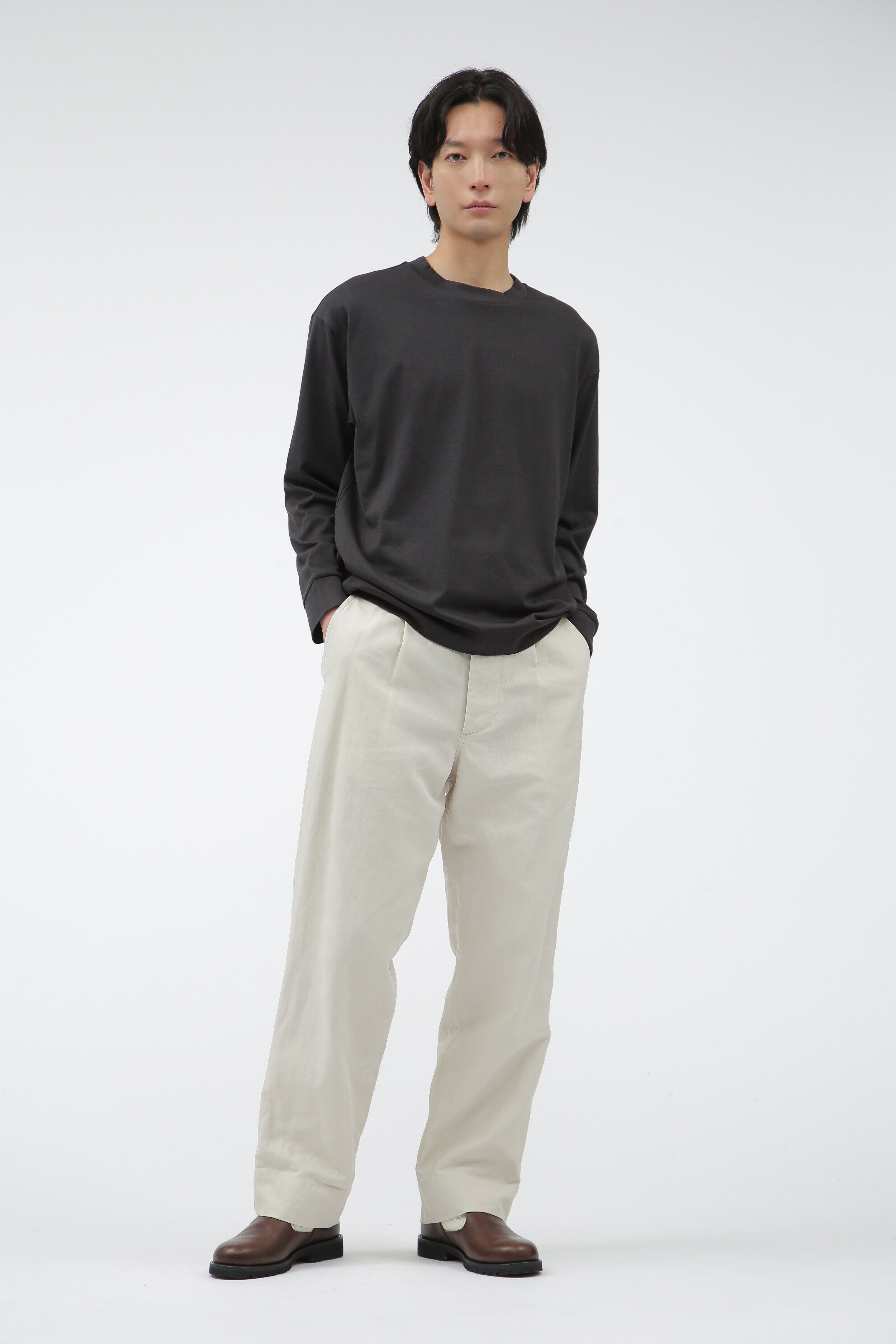 MARGARET HOWELL「COTTON SILK JERSEY」|Tシャツ・カットソー|