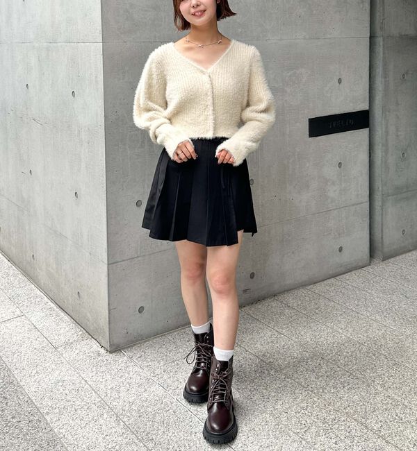 archives「スパンコールフェザーパフスリーブカーディガン」|カーディガン|