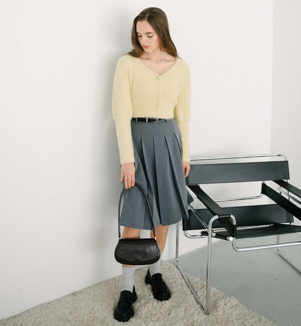 archives「スパンコールフェザーパフスリーブカーディガン」|カーディガン|