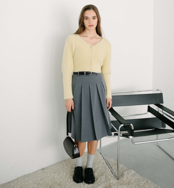 archives「スパンコールフェザーパフスリーブカーディガン」|カーディガン|