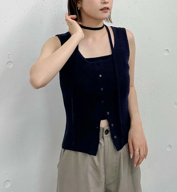 archives「スカラップニットタンクアンサンブル」|ニット・セーター|