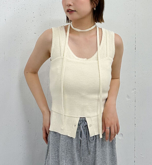 archives「スカラップニットタンクアンサンブル」|ニット・セーター|