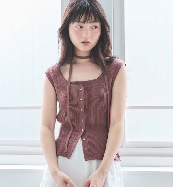 archives「スカラップニットタンクアンサンブル」|ニット・セーター|