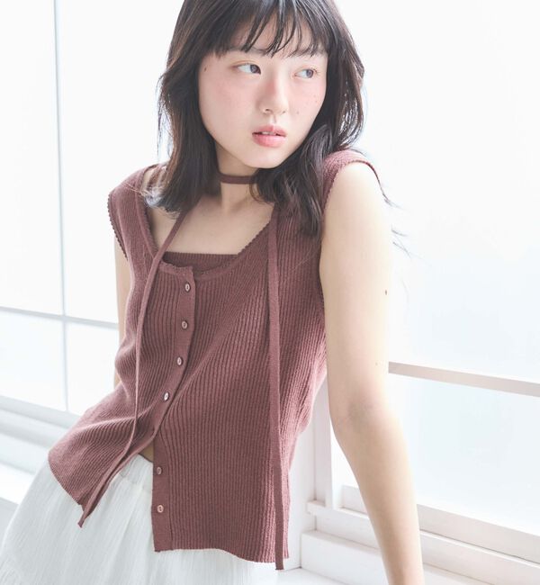 archives「スカラップニットタンクアンサンブル」|ニット・セーター|