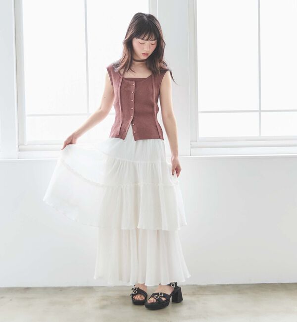 archives「スカラップニットタンクアンサンブル」|ニット・セーター|