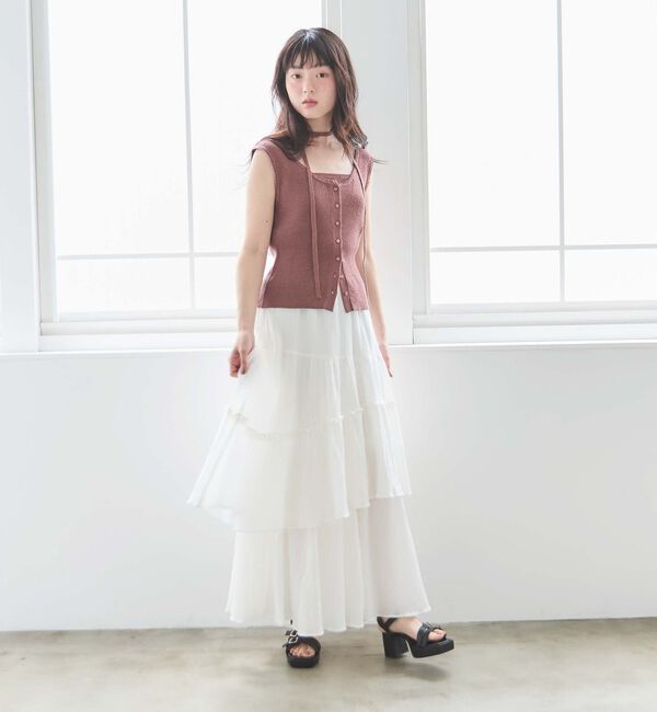 archives「スカラップニットタンクアンサンブル」|ニット・セーター|