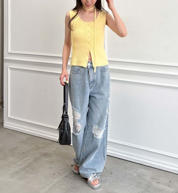 archives「スカラップニットタンクアンサンブル」|ニット・セーター|