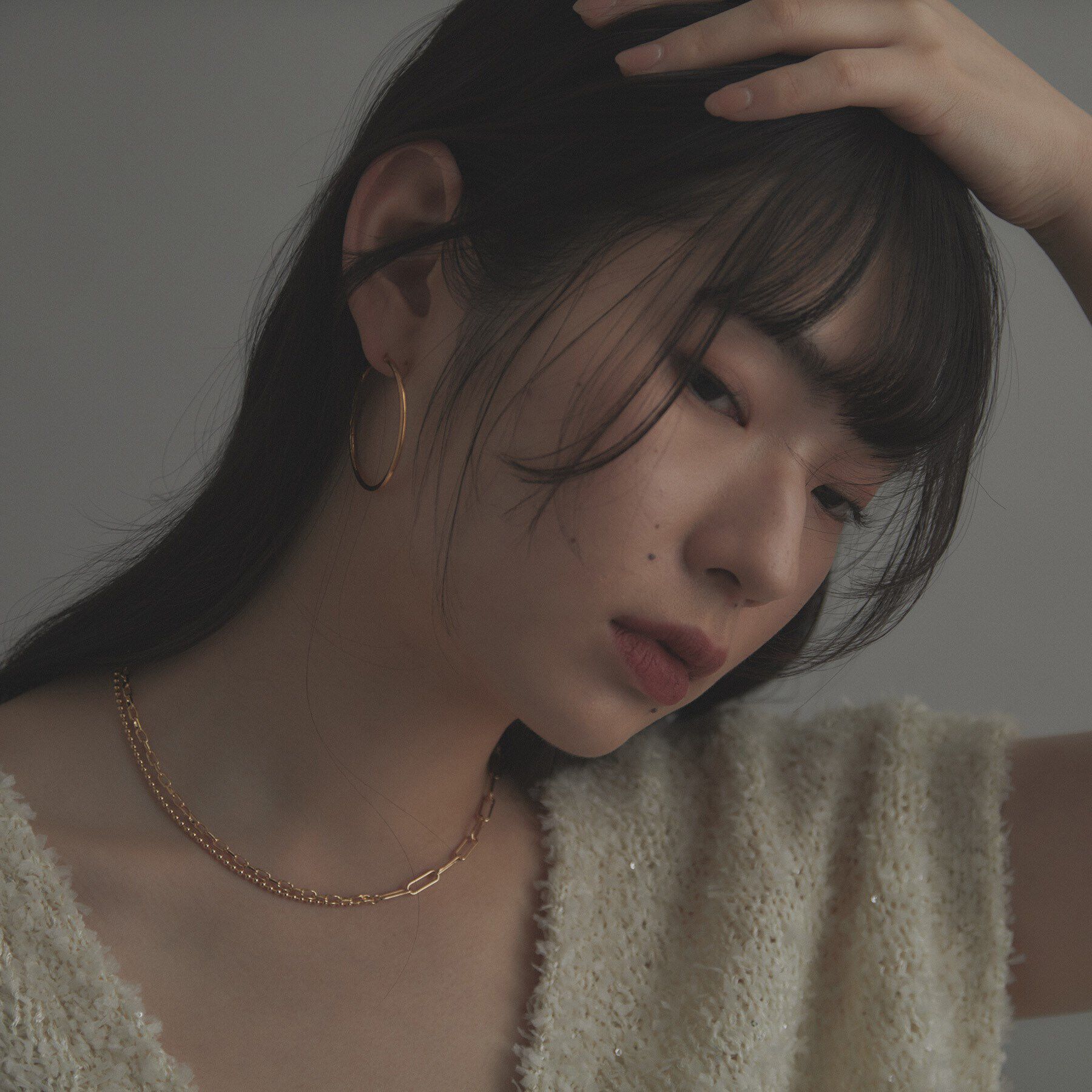 COCOSHNIK ONKITSCH「シルバー コンビネーションチェーン ニュアンスボールネックレス GP」|ネックレス|