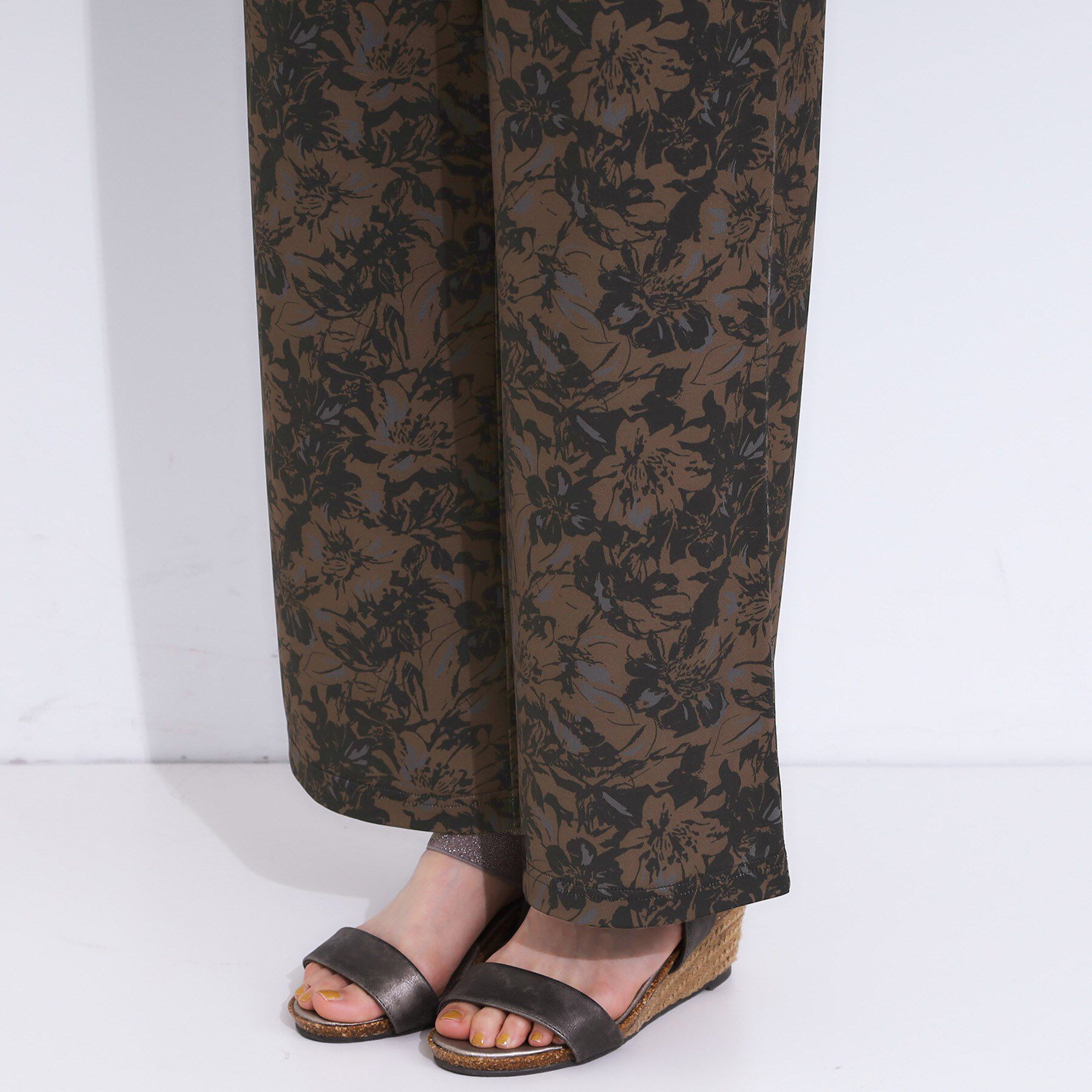 SHOO･LA･RUE「【S-LL/ひんやり/選べる2柄】大人のリラックスコーデに プリント柄パンツ」|その他|