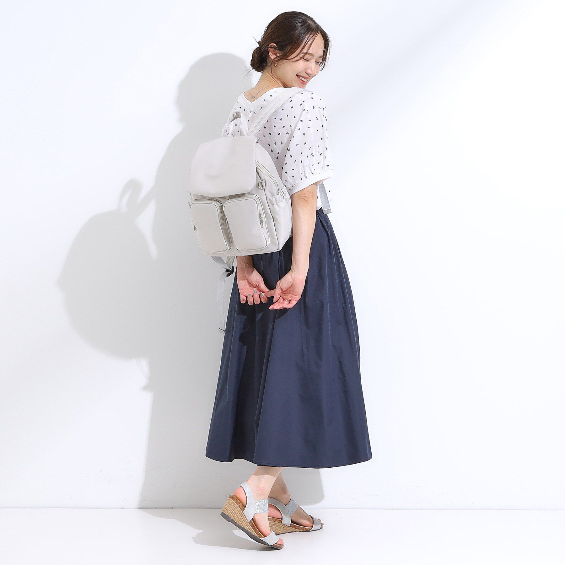 SHOO･LA･RUE「【撥水】Wポケットリュック」|リュック|