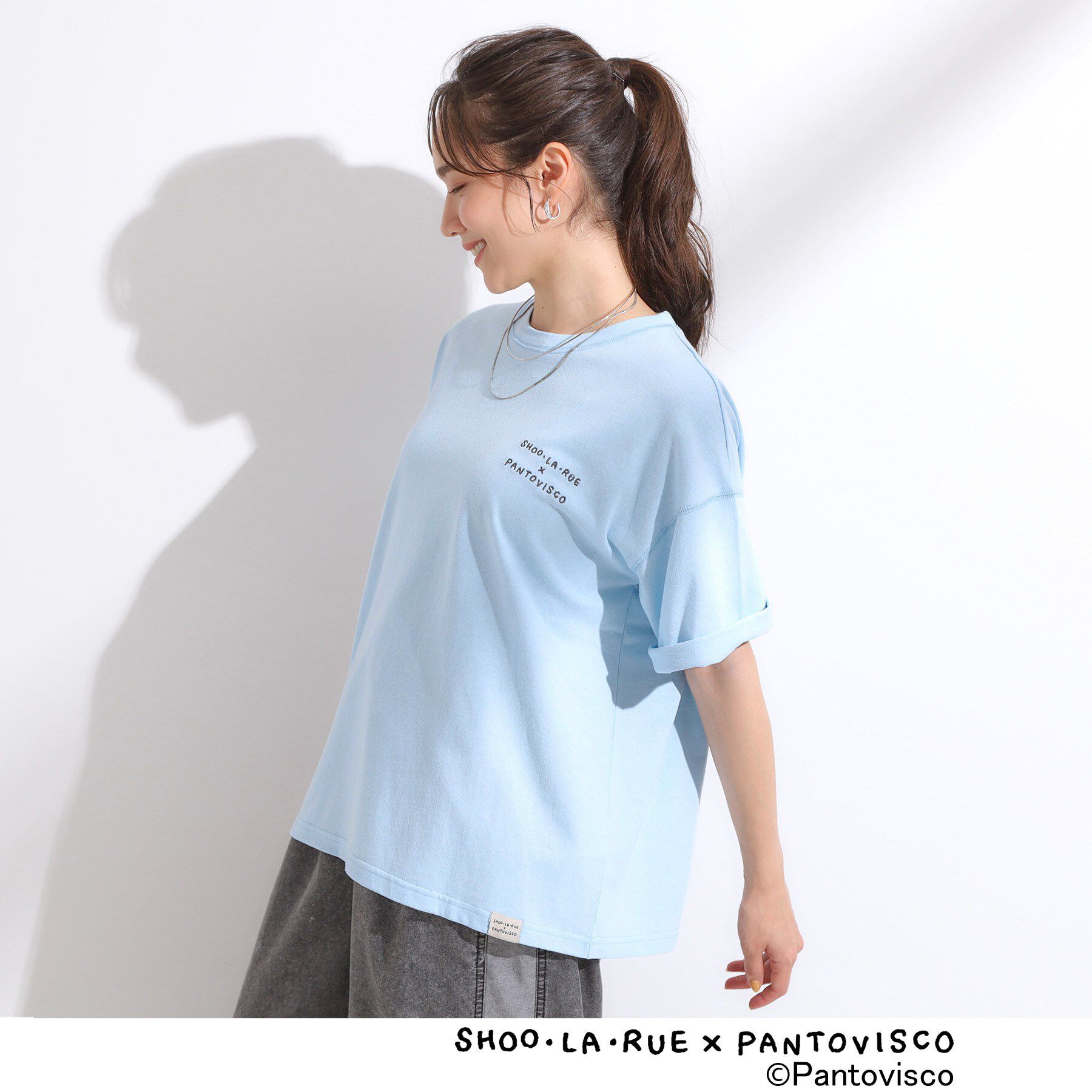 SHOO･LA･RUE「【パントビスコ／ぺろち】プリントTシャツ」|Tシャツ・カットソー|