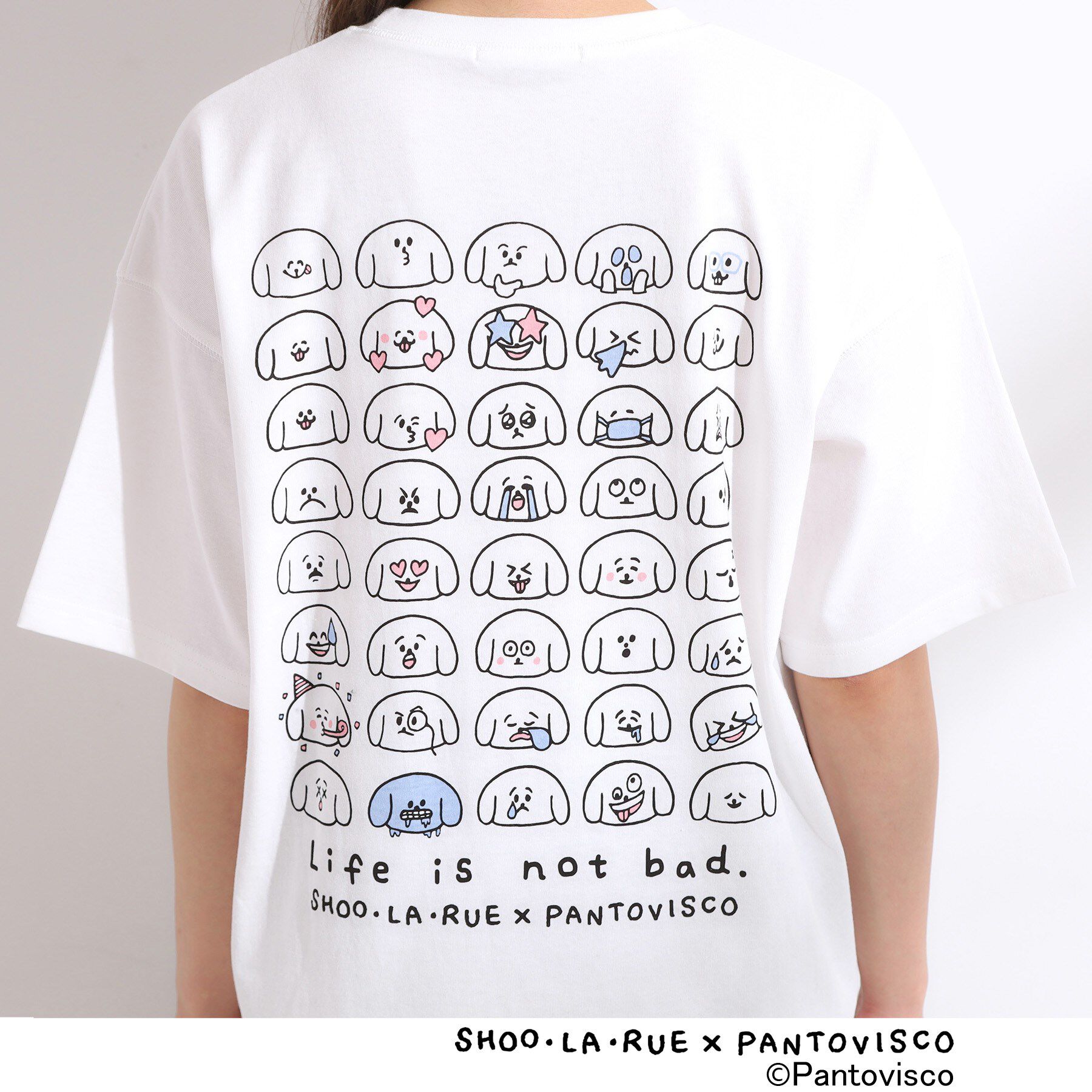 SHOO･LA･RUE「【パントビスコ／ぺろち】プリントTシャツ」|Tシャツ・カットソー|